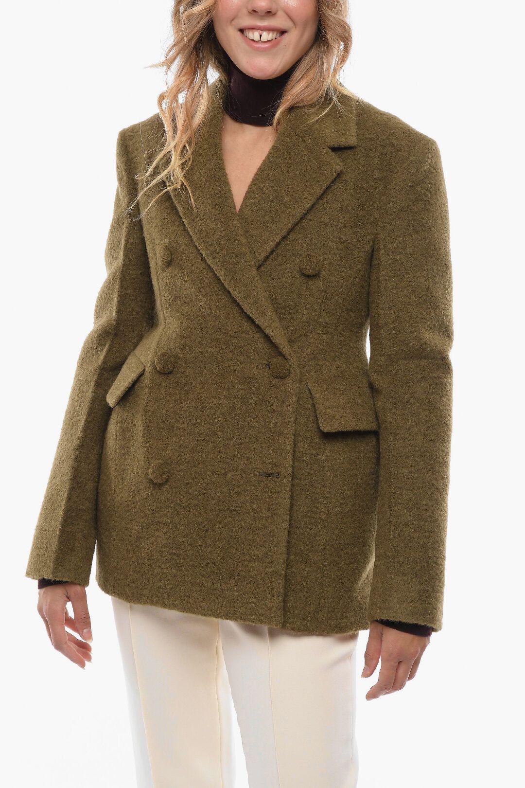image of Jil Sander O1Dk11S0124 Blazer In Green, Women's (Size Small)