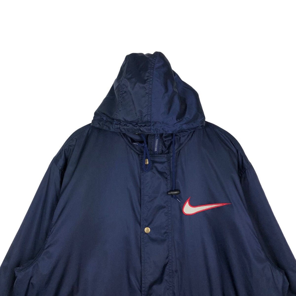 Nike VINTAGE NIKE BIG SWOOSH LONG JACKET Size US L / EU 52-54 / 3 - 3 Thumbnail