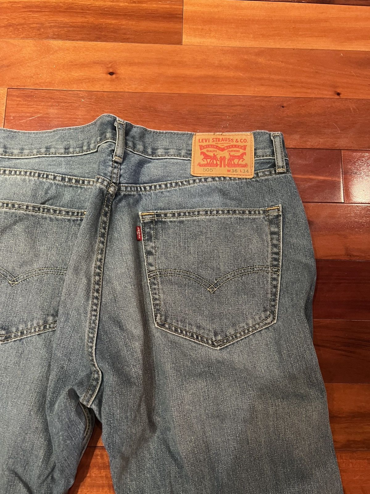 Japanese Brand × Vintage Levi’s 505 Denim Size US 34 / EU 50 - 4 Thumbnail