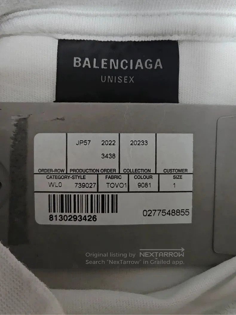 Other Balenciaga 23FW Distressed Embroidered Longsleeve. Size US S / EU 44-46 / 1 - 4 Thumbnail