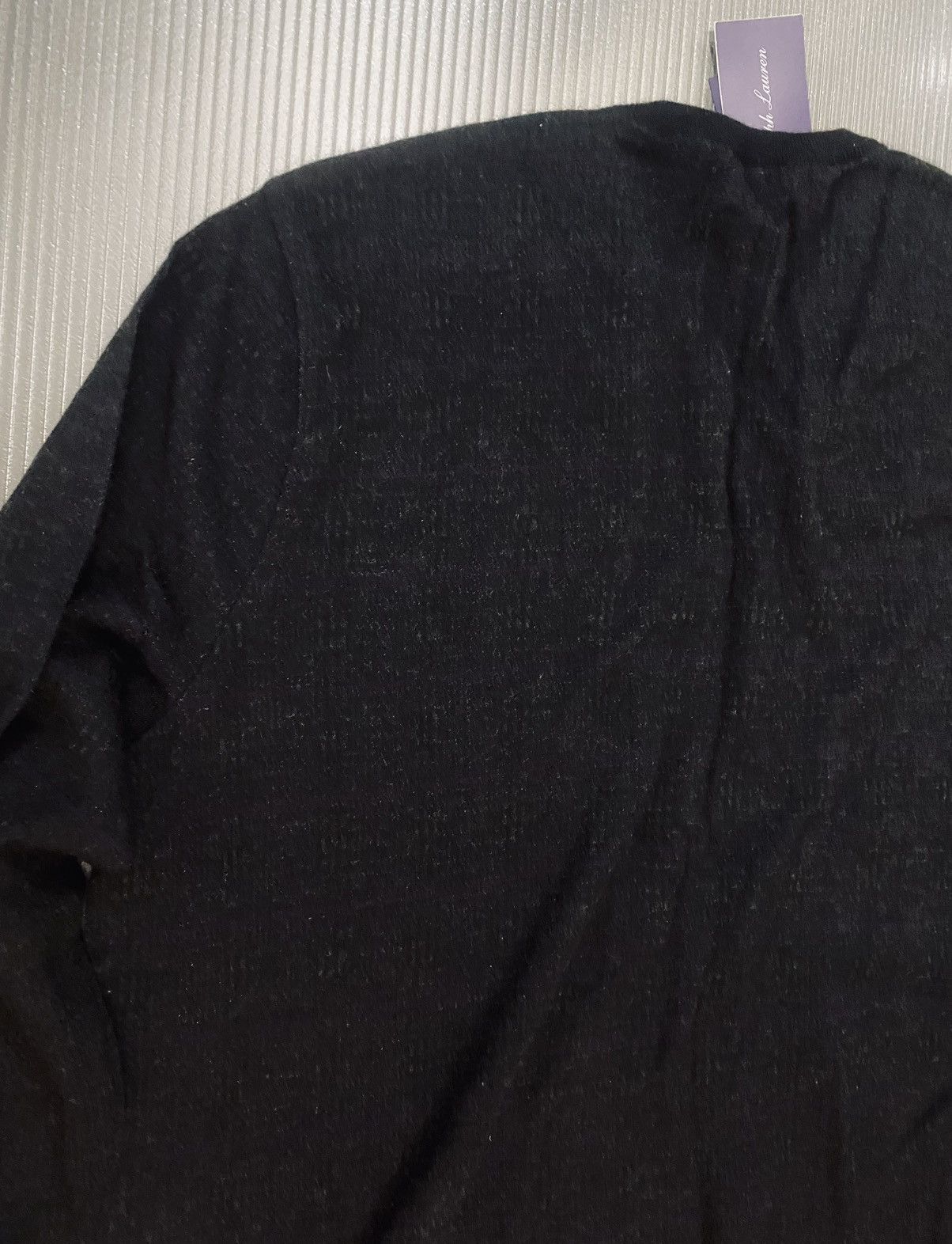 Ralph Lauren Purple Label RL Purple Label 🇮🇹 Black/Purple Check Cashmere V-neck XXL NWT Size US XXL / EU 58 / 5 - 12 Thumbnail