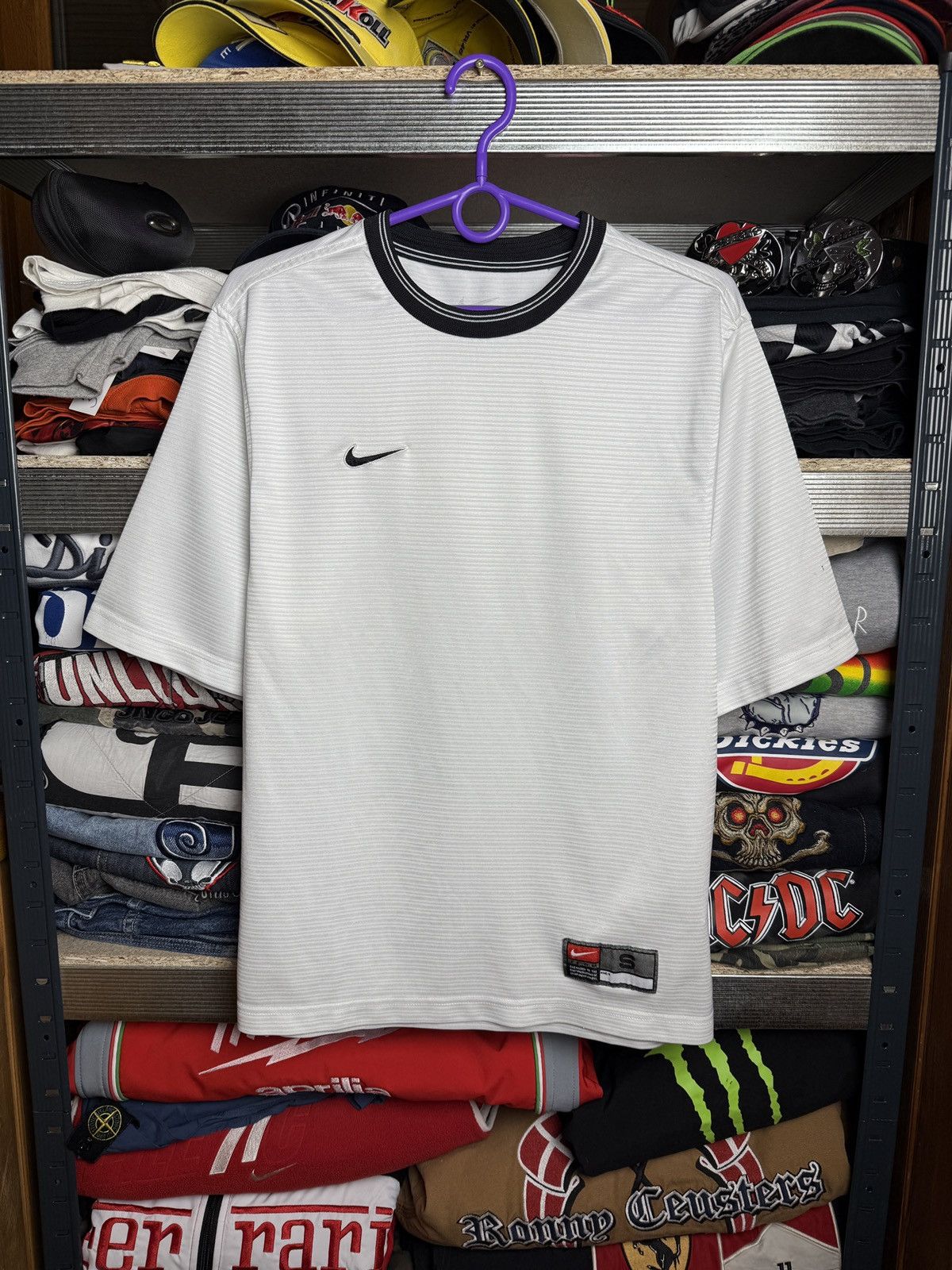 Nike × Vintage Vintage Nike Team Central Logo Jersey Tee Size US M / EU 48-50 / 2 - 1 Thumbnail