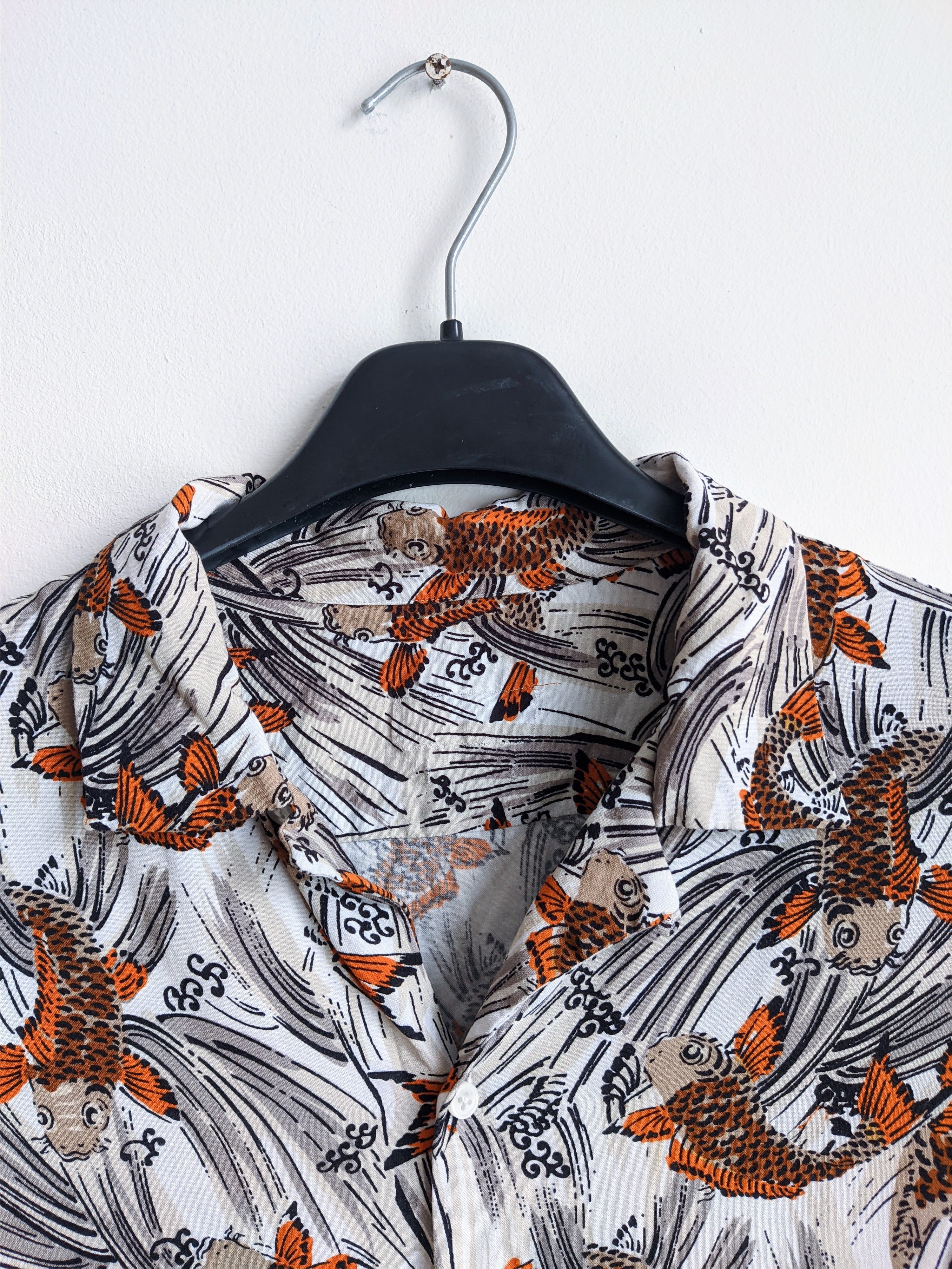 Japanese Brand Hawaiian shirt short sleeve carp japan Size US M / EU 48-50 / 2 - 5 Thumbnail