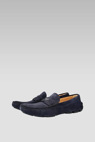 Prada o1la1rc1a0925 Suede Loafers in Blue Size US 8 / EU 41 - 2 Thumbnail