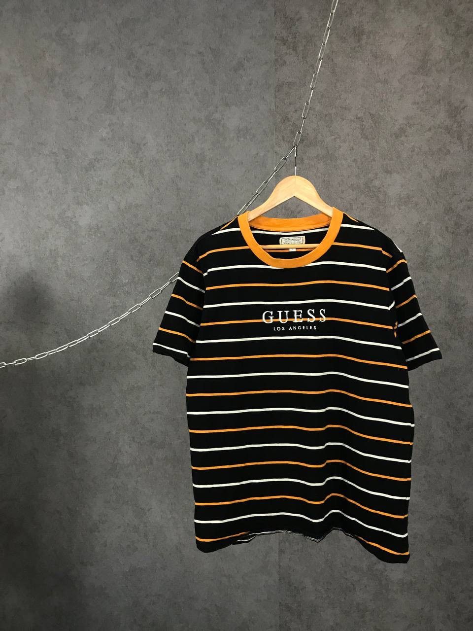 Guess Guess designer striped center logo tee Size US M / EU 48-50 / 2 - 1 Thumbnail