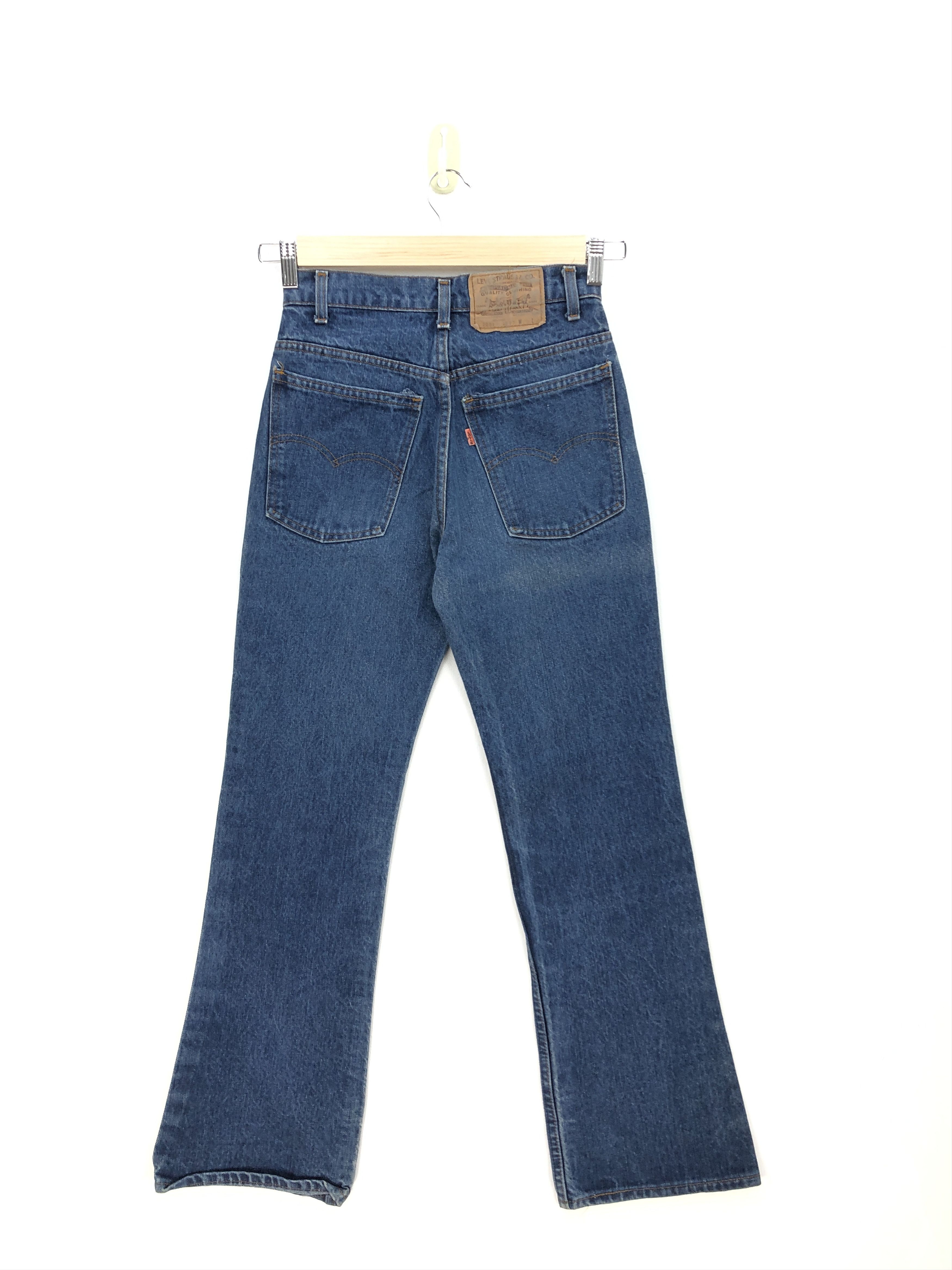Levi's 80s True Vintage Levis 517 Bell Bottom Orange Tab Jeans Size 26" / US 2 / IT 38 - 2 Thumbnail