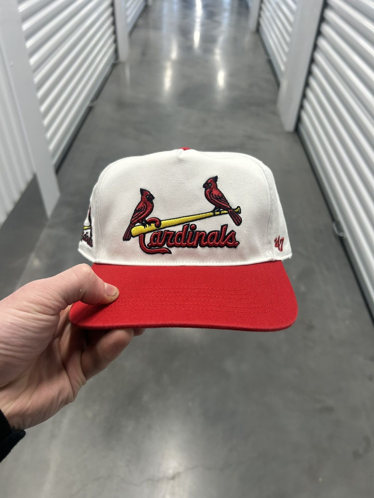 47 White and red St Louis Cardinals 47 snapback hat Size ONE SIZE - 1 Thumbnail