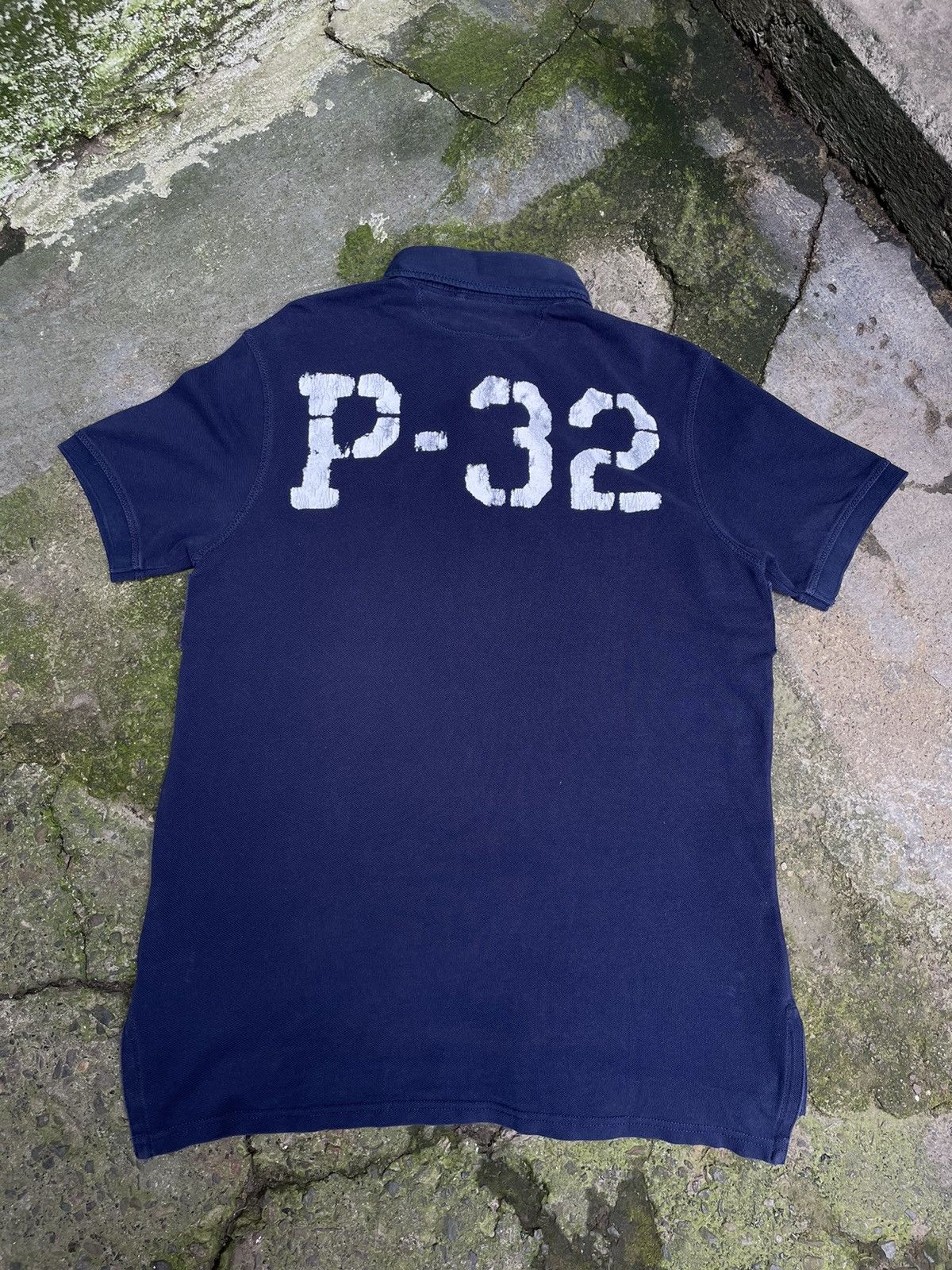 Polo Ralph Lauren Vintage Polo Ralph Lauren P-32 Rugby T-Shirt Y2K Blue RARE Size US L / EU 52-54 / 3 - 1 Thumbnail