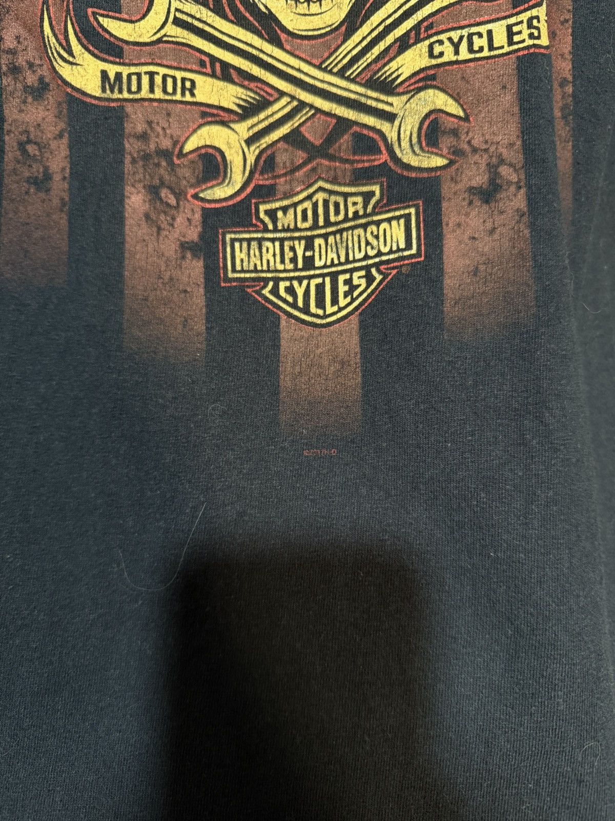 Harley Davidson × Vintage Vintage 2017 Harley Davidson American Dead Soldier T-Shirt Size US XXL / EU 58 / 5 - 6 Thumbnail
