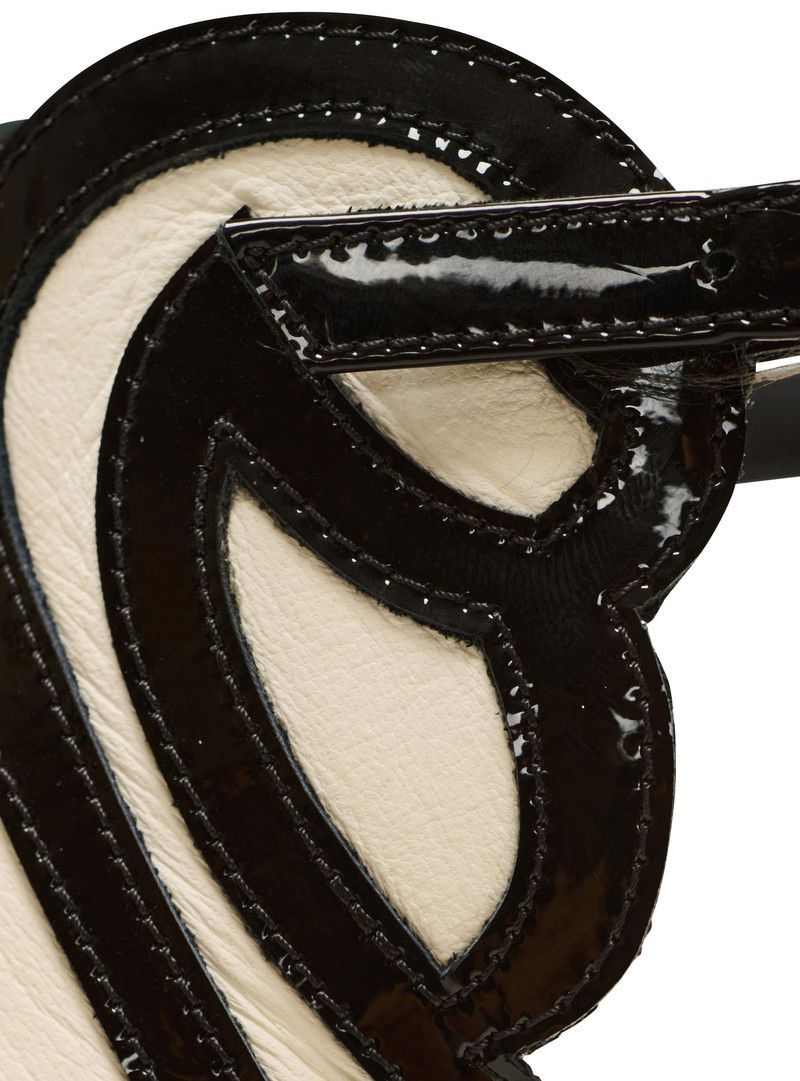Balmain o1s1wg111225 95mm Eden Two-Tone Leather Sandals in Black Size US 8 / IT 38 - 5 Thumbnail