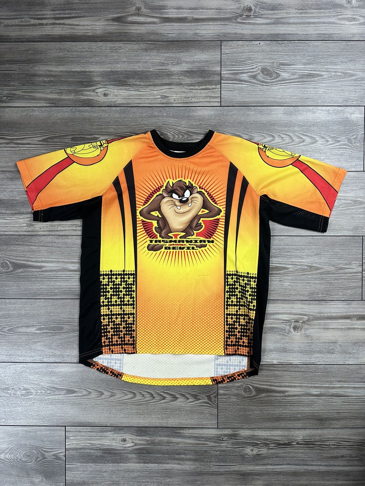 Vintage × Warner Bros Y2K Looney Tunes Taz Jersey Size US M / EU 48-50 / 2 - 1 Thumbnail