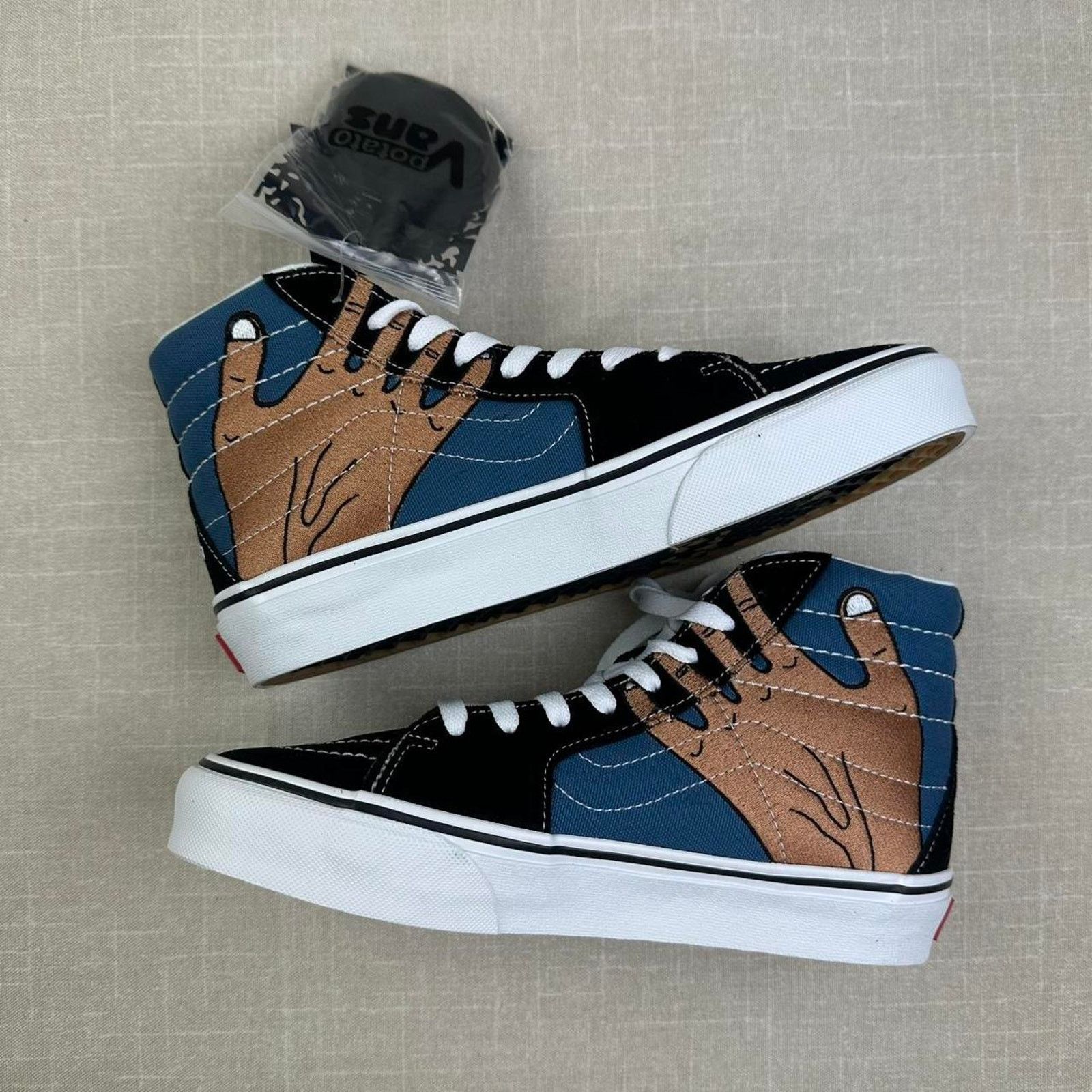 Vans Vans x Imran Potato Sk-8 Hi "Navy Blue" 8W Size US 8 / IT 38 - 4 Thumbnail