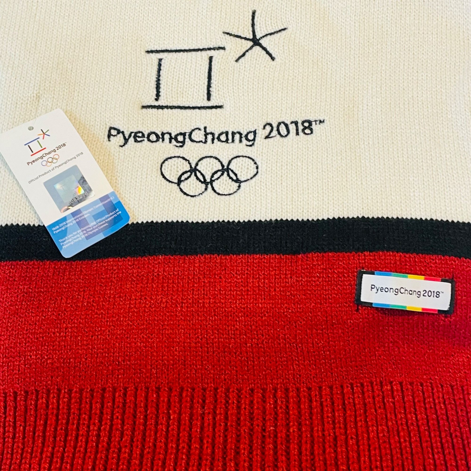 Other PyeongChang 2018 Official Red Olympic Winter Games Scarf Wor Size ONE SIZE - 10 Thumbnail