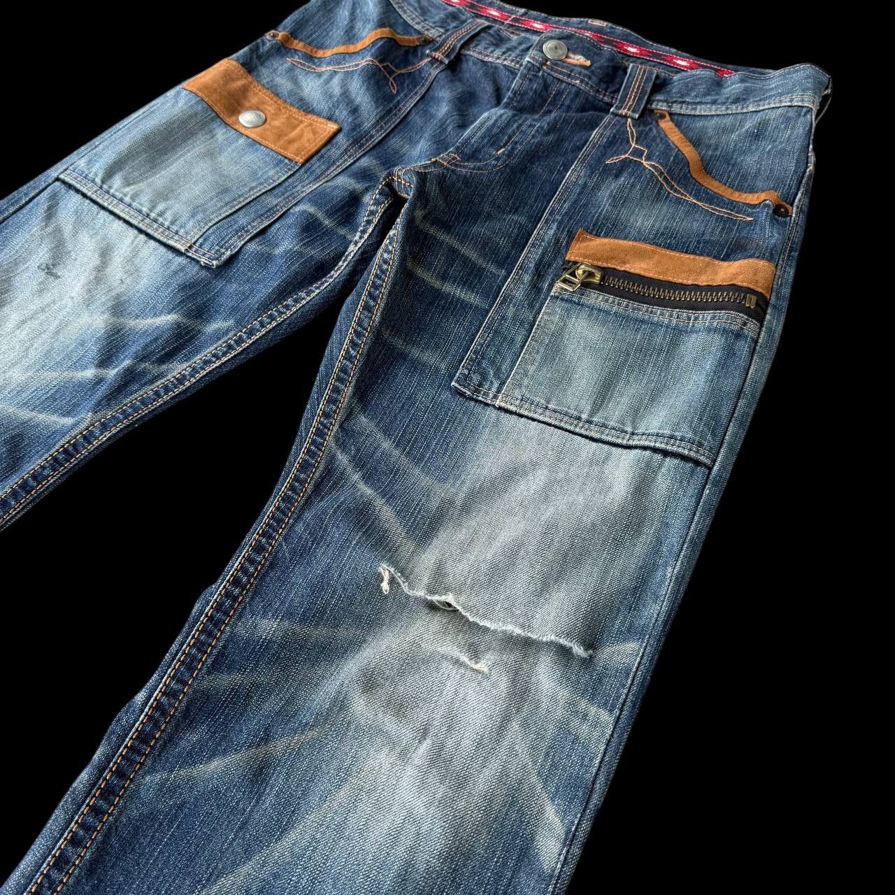 Edwin Archival Edwin Japan Distressed Exc.Vintage XU Multi-Pocket Size US 32 / EU 48 - 6 Thumbnail