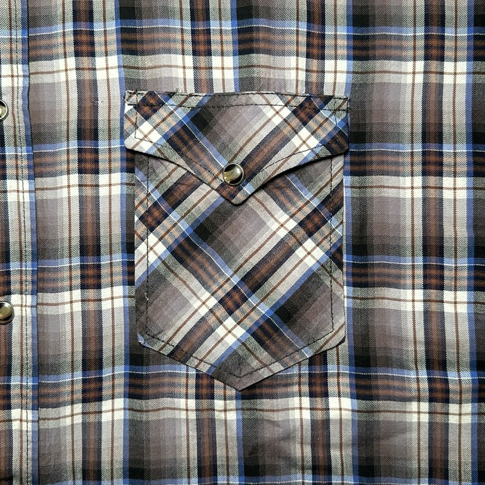 Other Cowboy Justice Western Long Sleeve Pearl Snap Button - 2XL Size US XXL / EU 58 / 5 - 5 Thumbnail