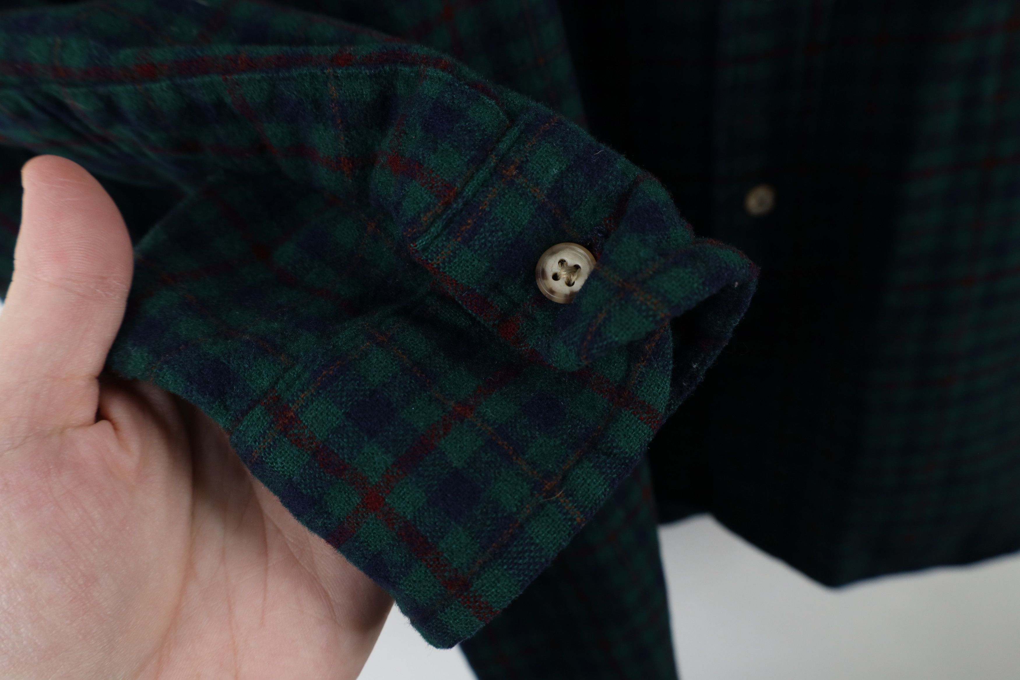 Pendleton × Vintage Vintage 90s Pendleton Wool Board Button Shirt Plaid USA Size US L / EU 52-54 / 3 - 5 Thumbnail