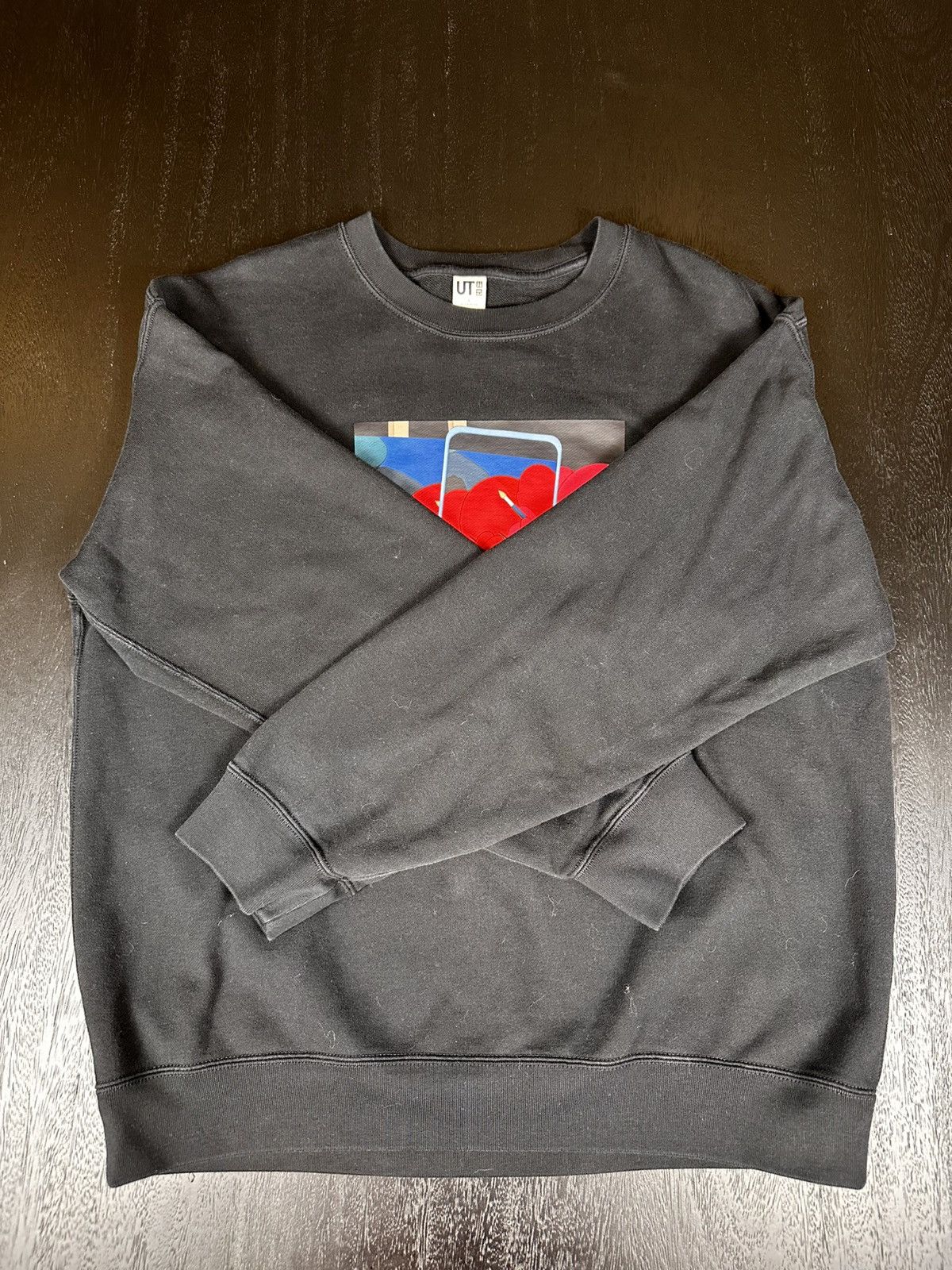 Andy Warhol × Uniqlo Uniqlo x KAWS x Warhol Crewneck — Black w/ Red Graphic (L) Size US L / EU 52-54 / 3 - 3 Thumbnail