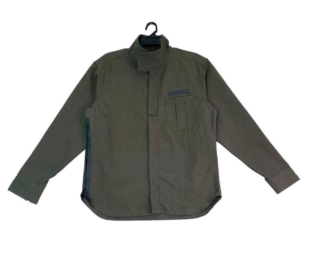 Japanese Brand SYNAPS japan military design shirts jacket cat eye button Size US L / EU 52-54 / 3 - 3 Thumbnail