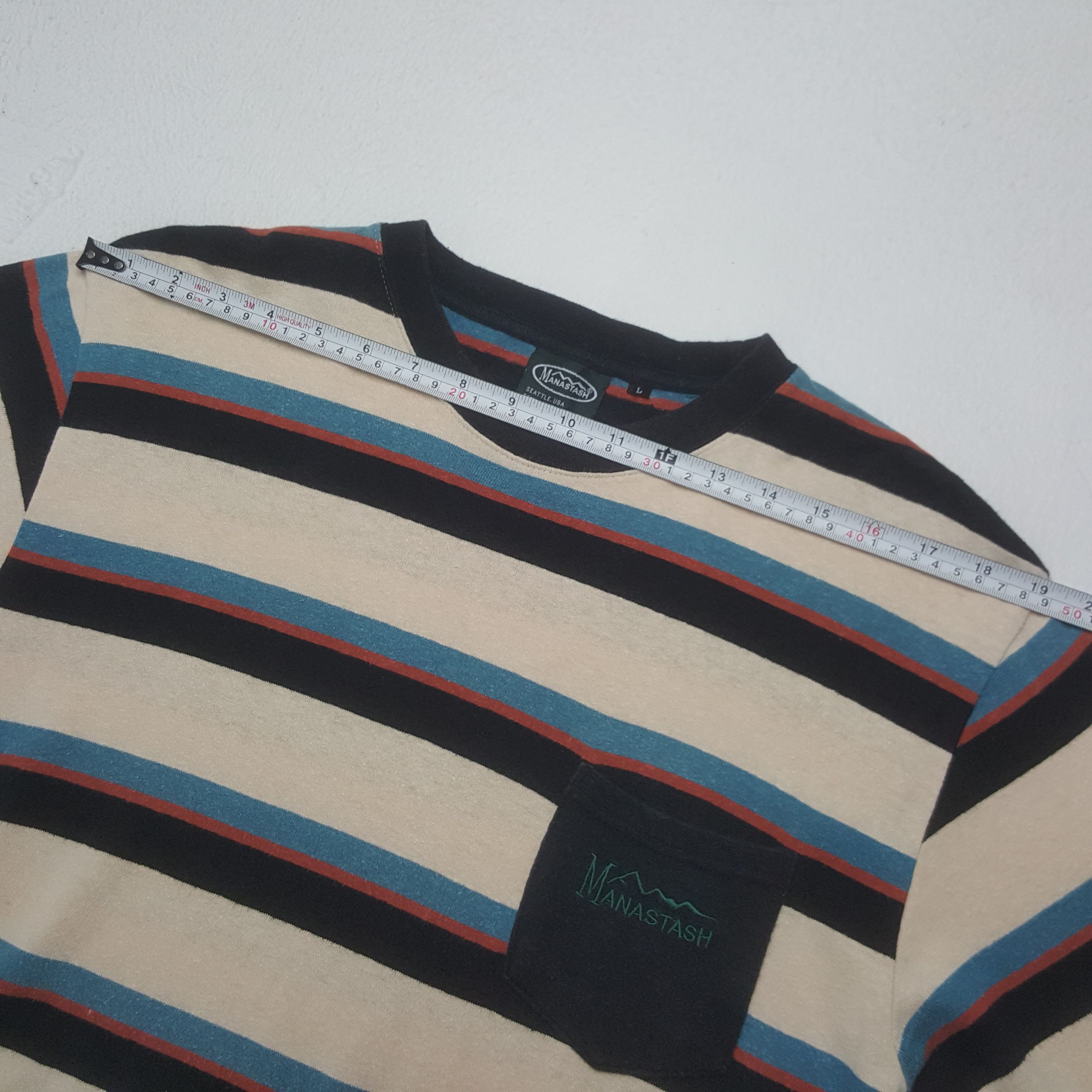Manastash Vintage Manastash Outdoor Long Sleeve Stripes Tshirt Size US M / EU 48-50 / 2 - 6 Thumbnail