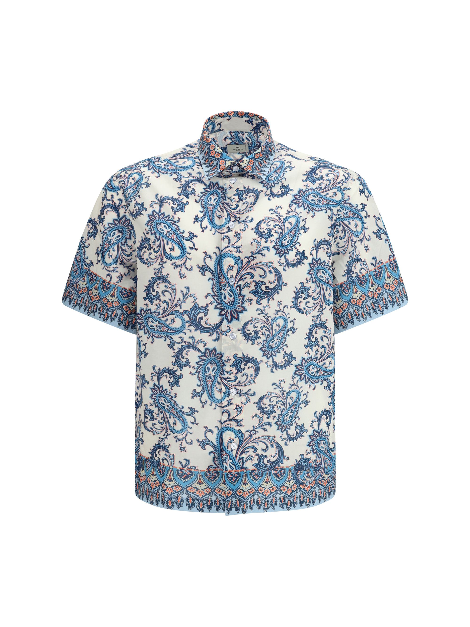 Etro Cotton Shirt with floral and paisley motif Size US M / EU 48-50 / 2 - 1 Thumbnail