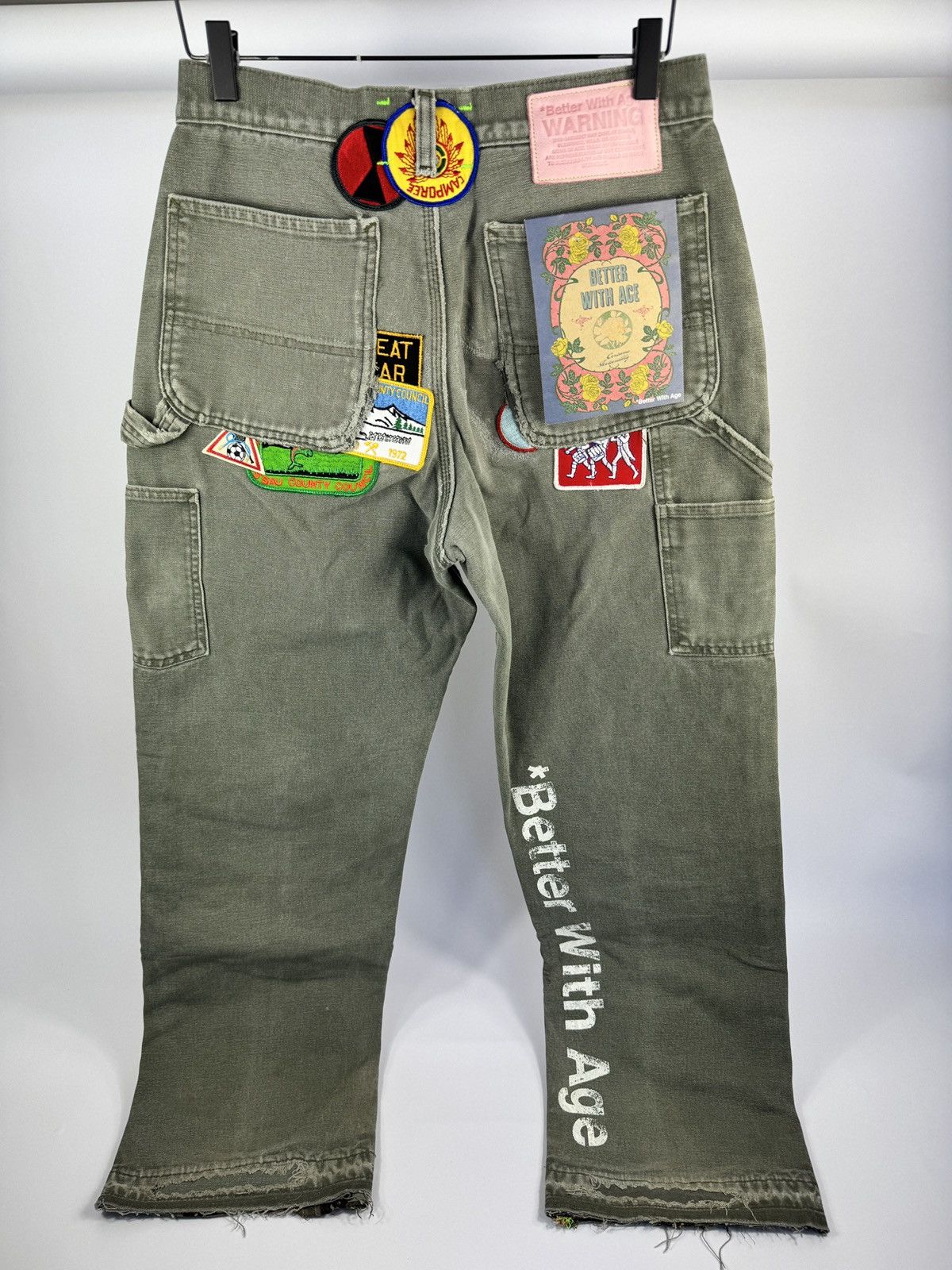 Better With Age GENTLEMENS PATCH WORK CARHARTT CARPENTER TROUSERS Size US 30 / EU 46 - 2 Thumbnail