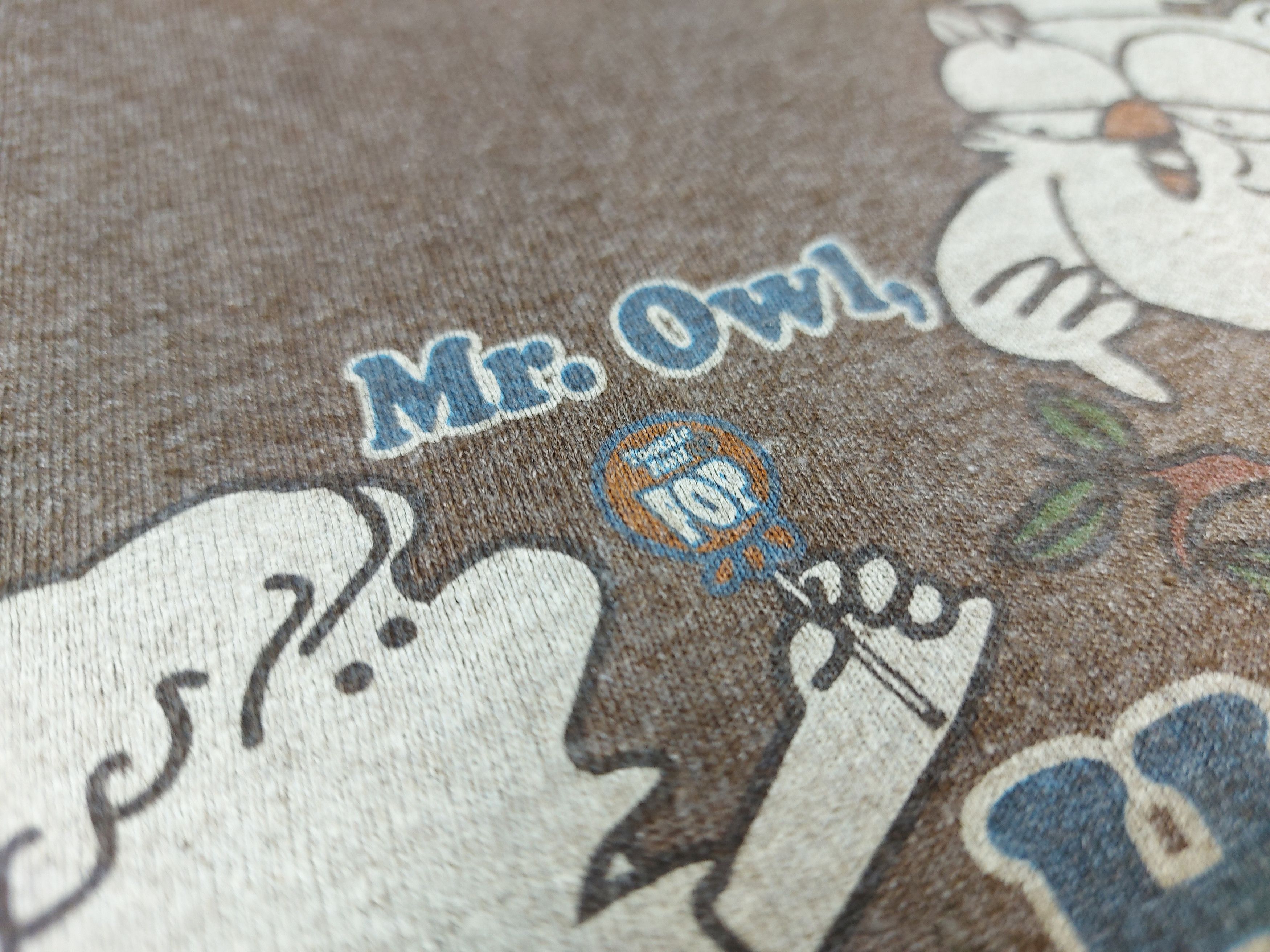 Vintage VTG 2005 Tootsie Pop Mr. Owl how many licks does it take TEE Size US L / EU 52-54 / 3 - 5 Thumbnail