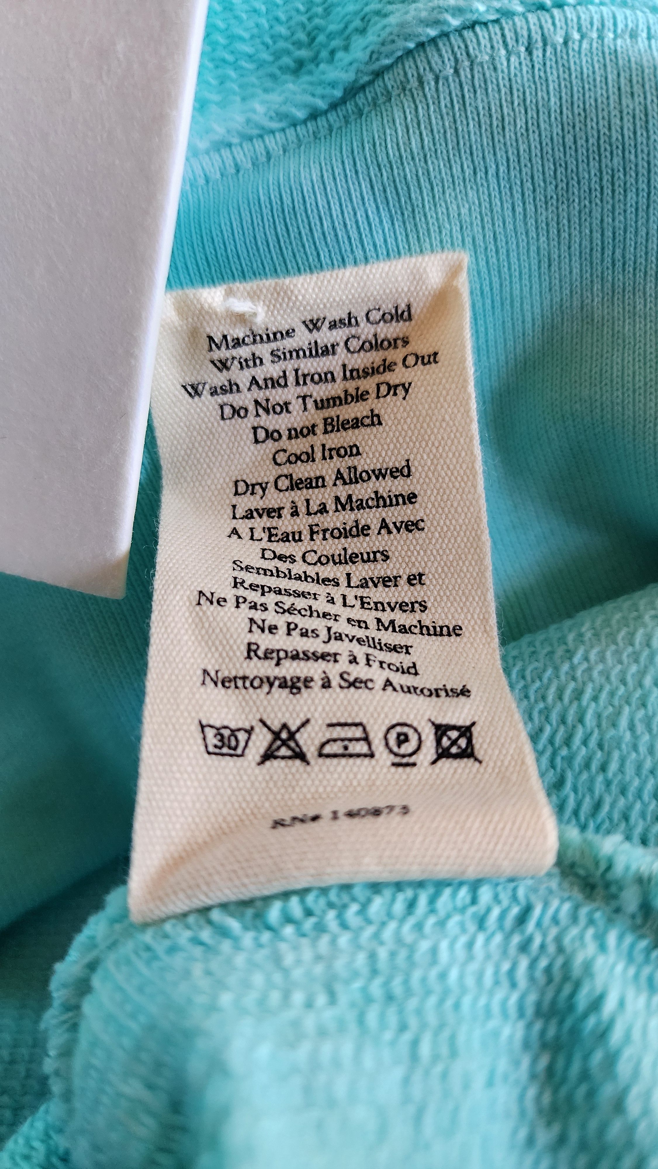LoveShackFancy Addison Cabana Teal Cotton Tie Die Size ONE SIZE - 3 Thumbnail