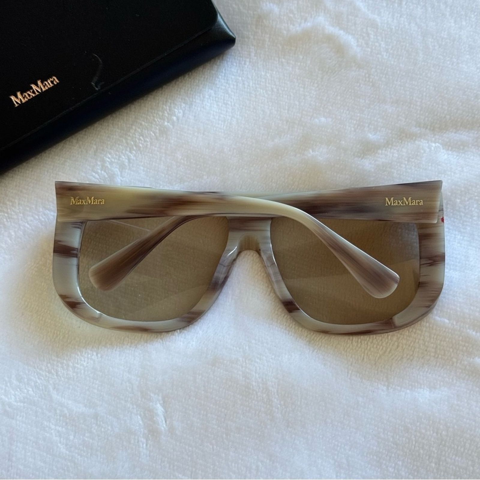 Max Mara New! MaxMara Brown Sunglasses, MM0073 20E, New, Authentic Size ONE SIZE - 3 Thumbnail