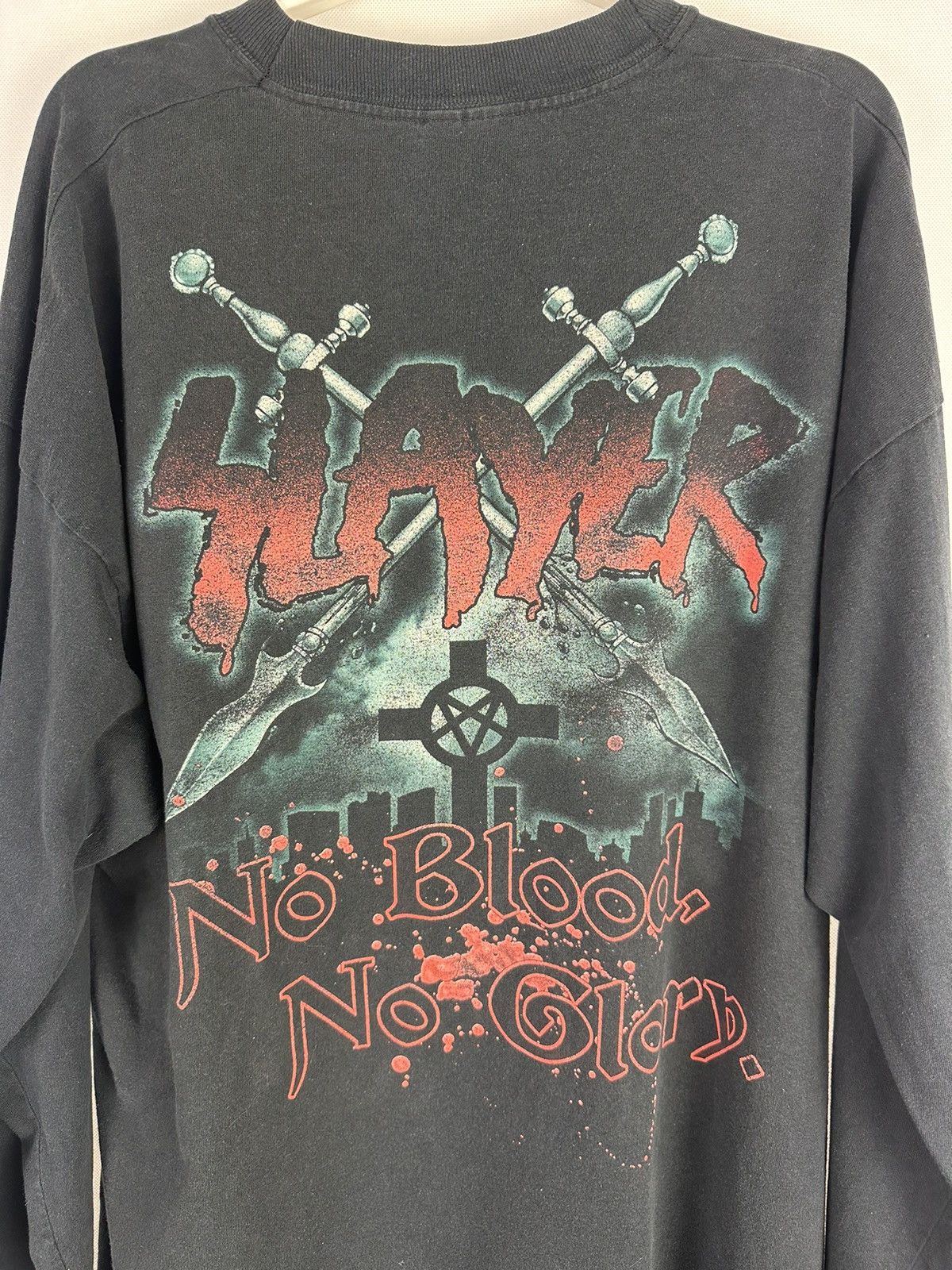 Other Slayer No Blood No Glory Vintage 90s Tee Size US XL / EU 56 / 4 - 8 Thumbnail