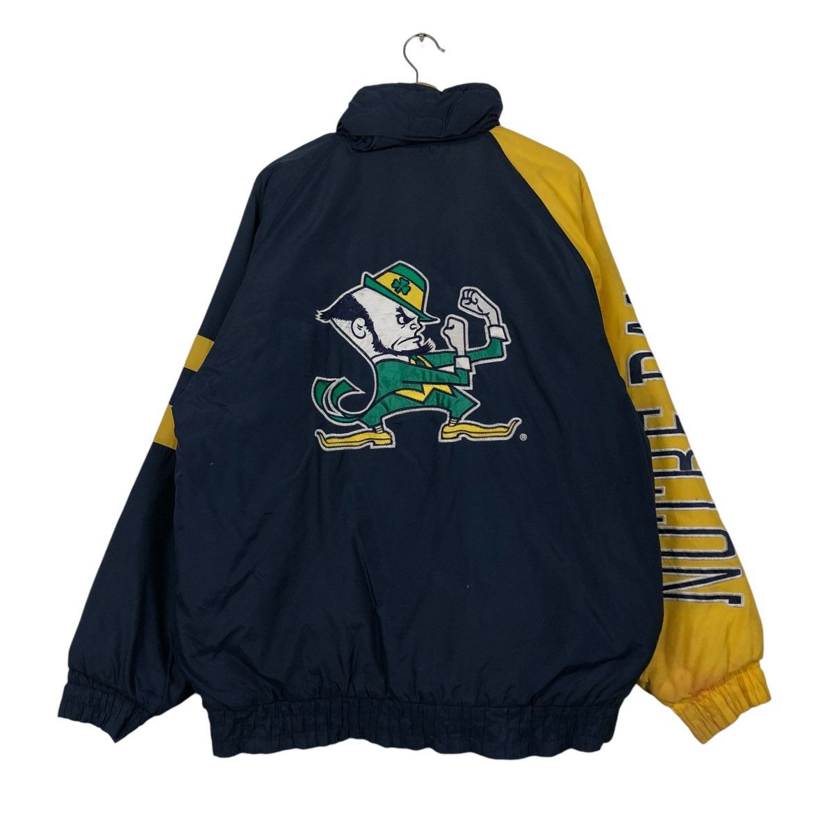 Japanese Brand 🔥VINTAGE BOMBER JACKET NOTRE DAME FIGHTING IRISH BIG LOGO Size US L / EU 52-54 / 3 - 10 Thumbnail