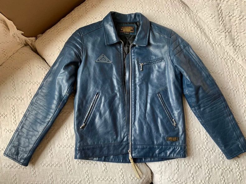 Neighborhood Neighborhood Blue Leather Jacket S - dmc Size US S / EU 44-46 / 1 - 1 Thumbnail