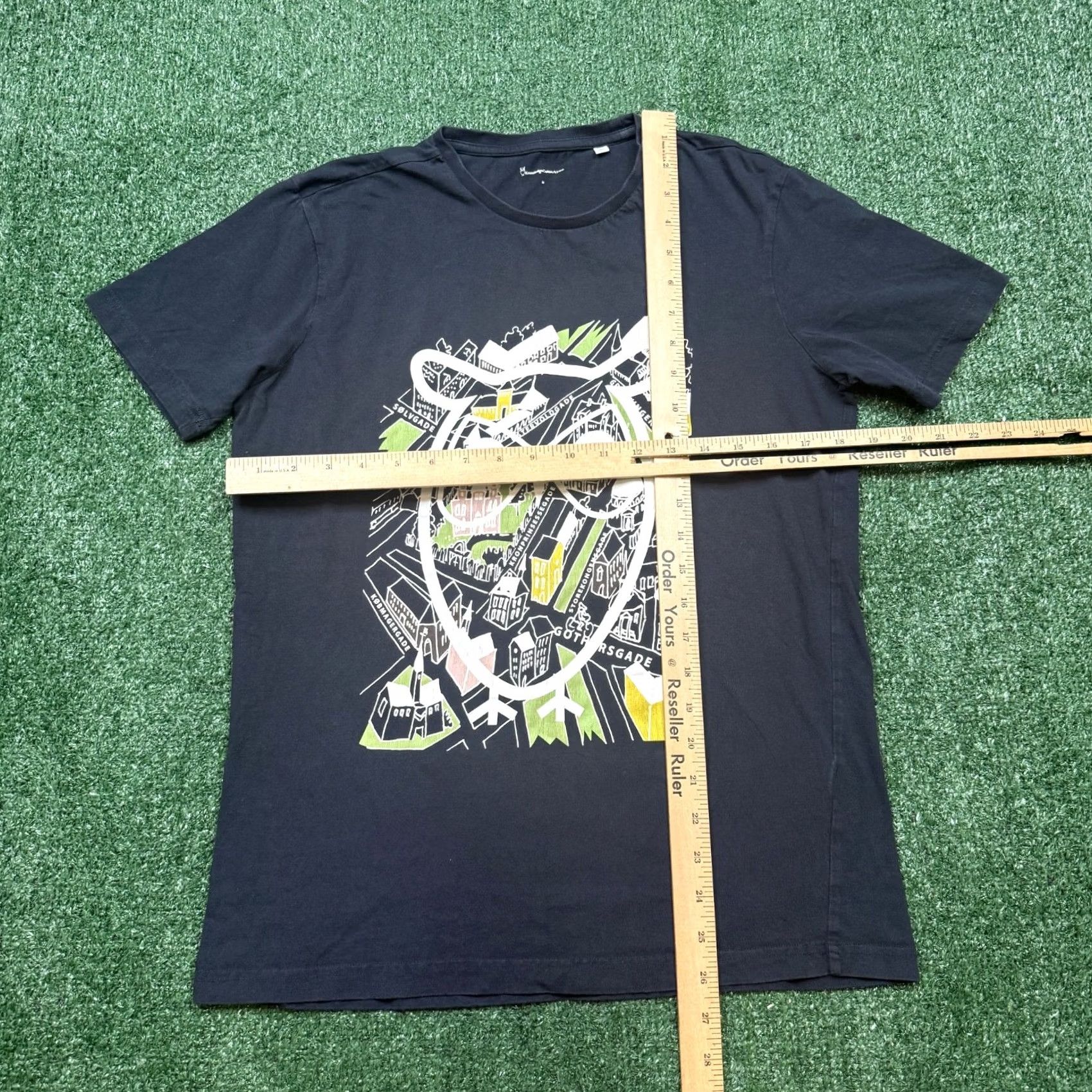 Vintage Knowledge Cotton Apparel Shirt Mens M Black Men Size Short Sleeve Slim Fit Tee Size US M / EU 48-50 / 2 - 5 Thumbnail
