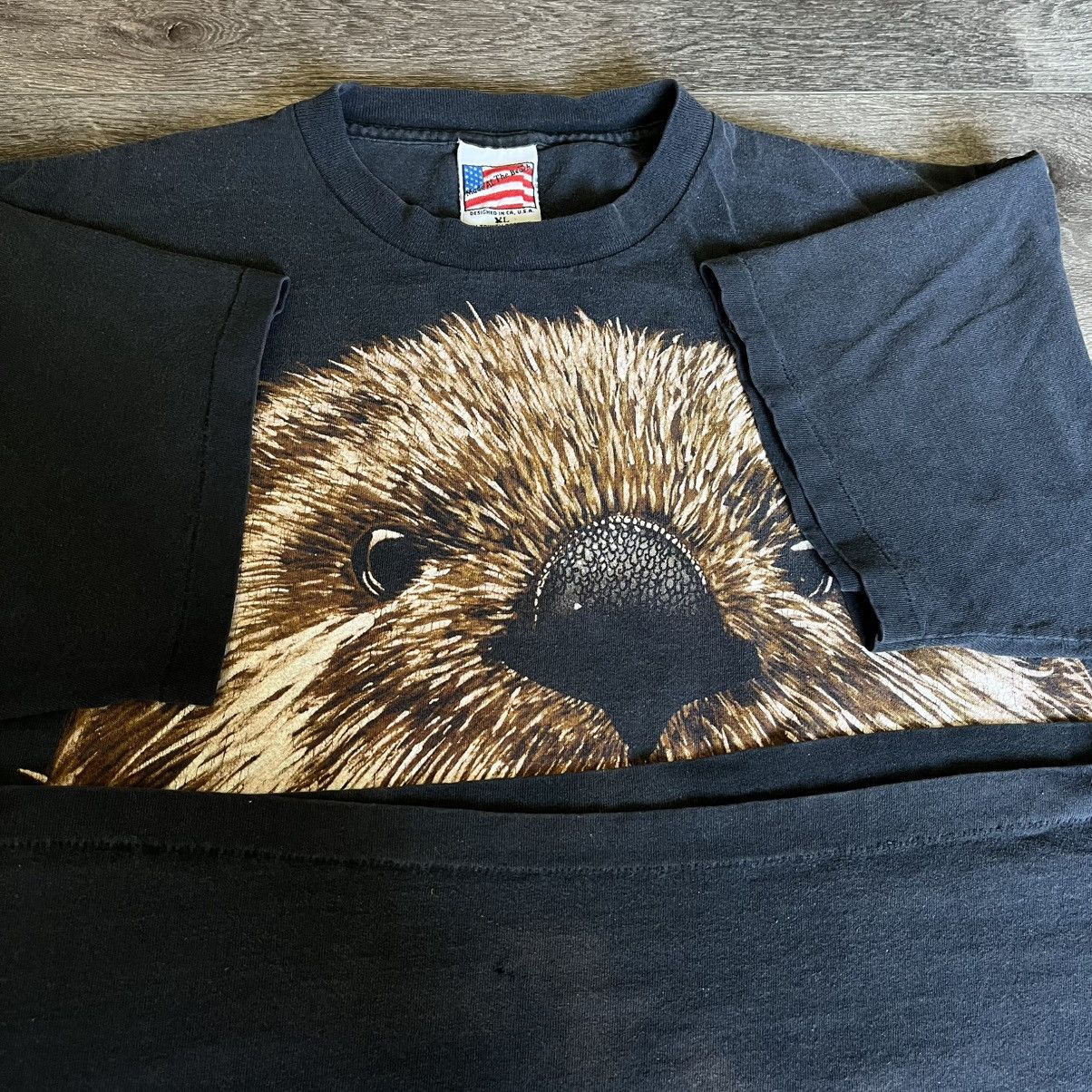 Vintage Vintage 90s Trinity Products Big Otter Face Graphic Logo Tee Size US XL / EU 56 / 4 - 3 Thumbnail