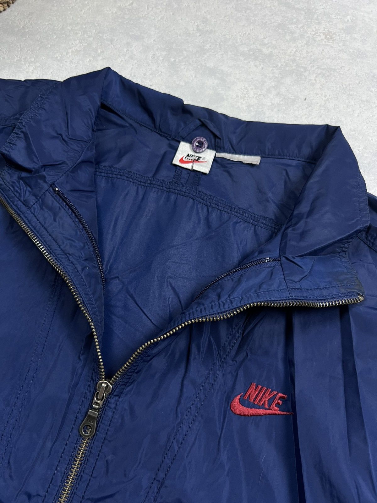 Nike 90s Nike Double Swoosh Vintage Y2K Oversized Nylon Jacket Size US XL / EU 56 / 4 - 5 Thumbnail