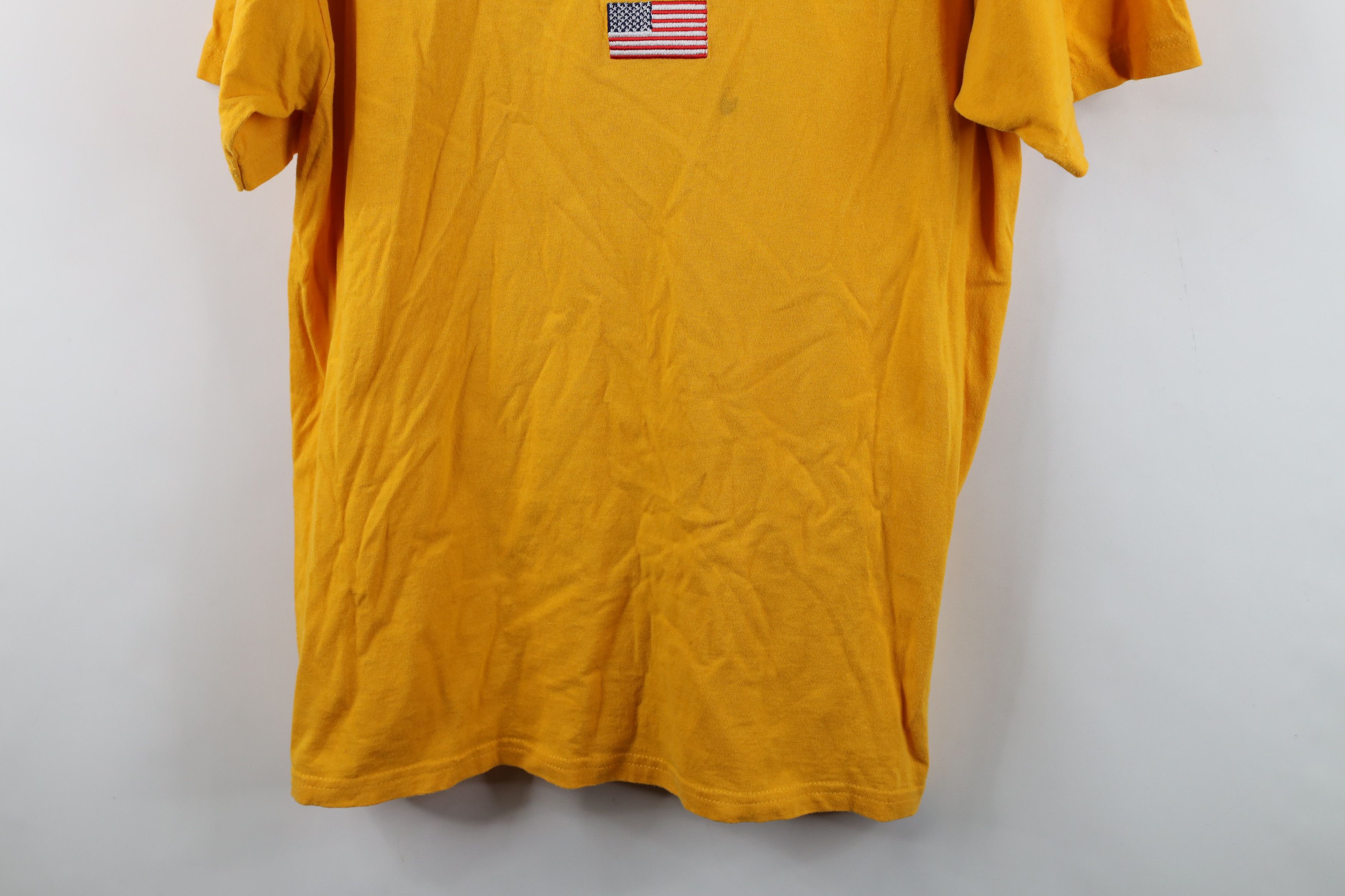 Vintage Vintage 90s Y2K Streetwear Spell America USA Flag T-Shirt Size US L / EU 52-54 / 3 - 3 Thumbnail
