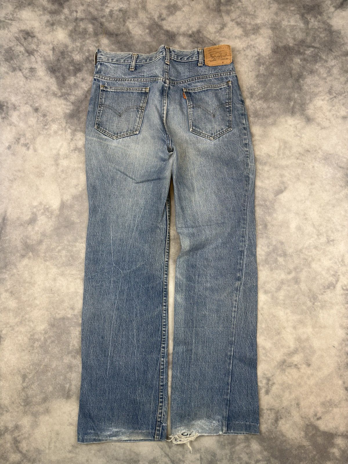 Levi's × Vintage Vintage Levi’s distressed denim jeans orange tab USA 90s Size US 32 / EU 48 - 1 Thumbnail