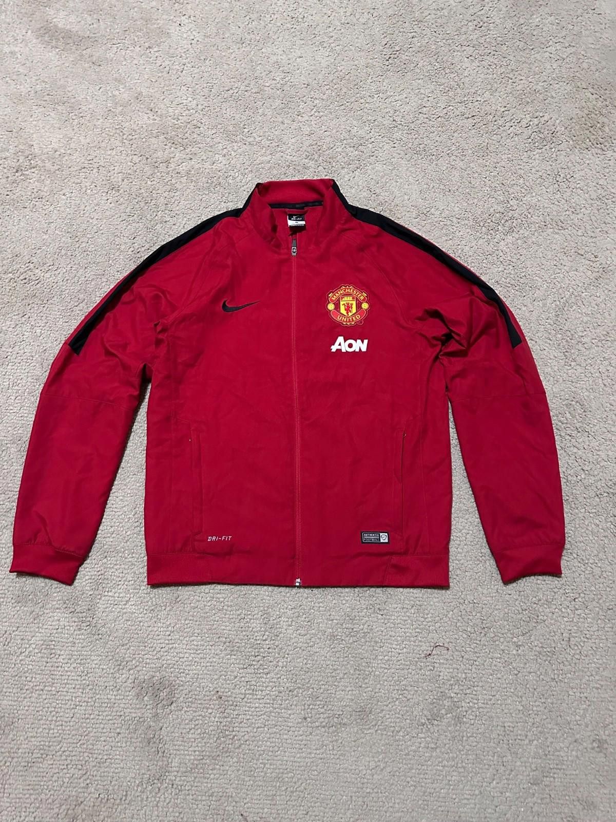 Nike 2014-15 Manchester United Nike Football Soccer Track Jacket Size US M / EU 48-50 / 2 - 1 Thumbnail