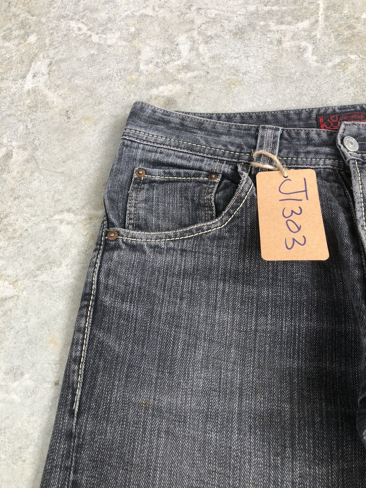 If Six Was Nine Japanese Johnbull Flared Jeans Distressed Denim Size US 32 / EU 48 - 13 Thumbnail