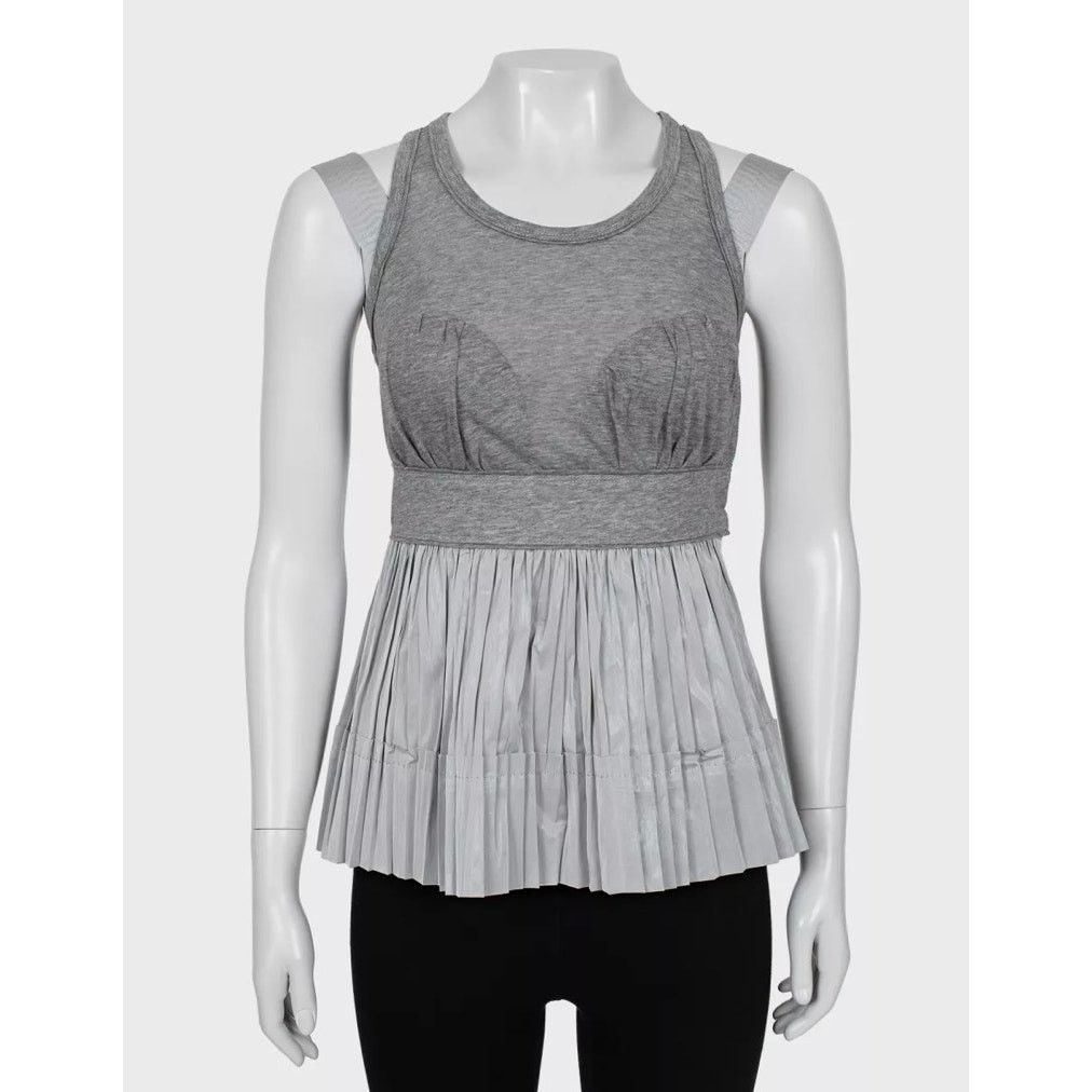 Louis Vuitton Louis Vuitton Gray Pleated Tank Top - Size 36/S Size XS / US 0-2 / IT 36-38 - 1 Thumbnail