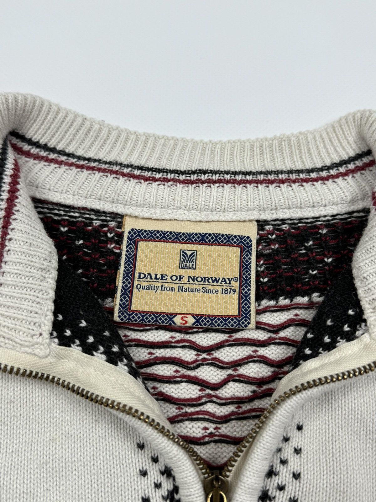 Dale Of Norway Dale Of Norway Cotton 1/4 Zip Knit Sweater Size S Size US S / EU 44-46 / 1 - 8 Thumbnail