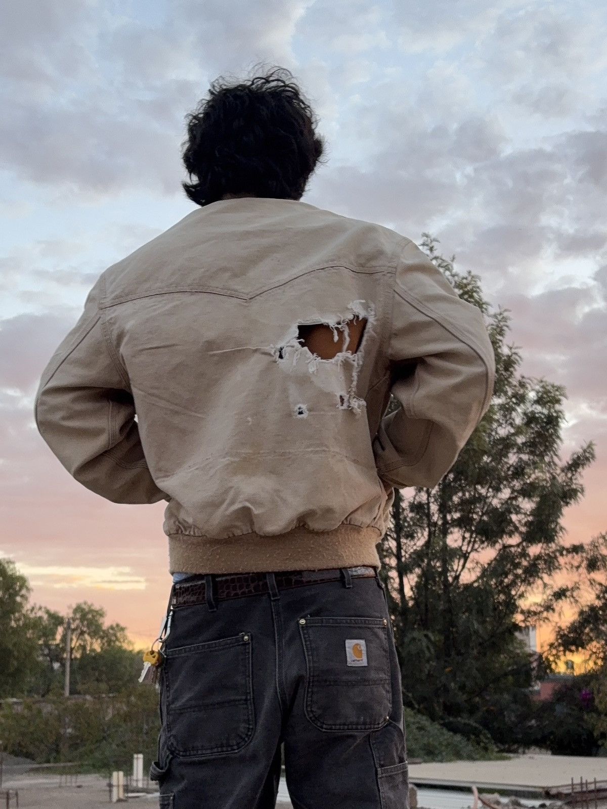 Carhartt Carhartt Distressed Western Bomber jacket Size US S / EU 44-46 / 1 - 6 Thumbnail