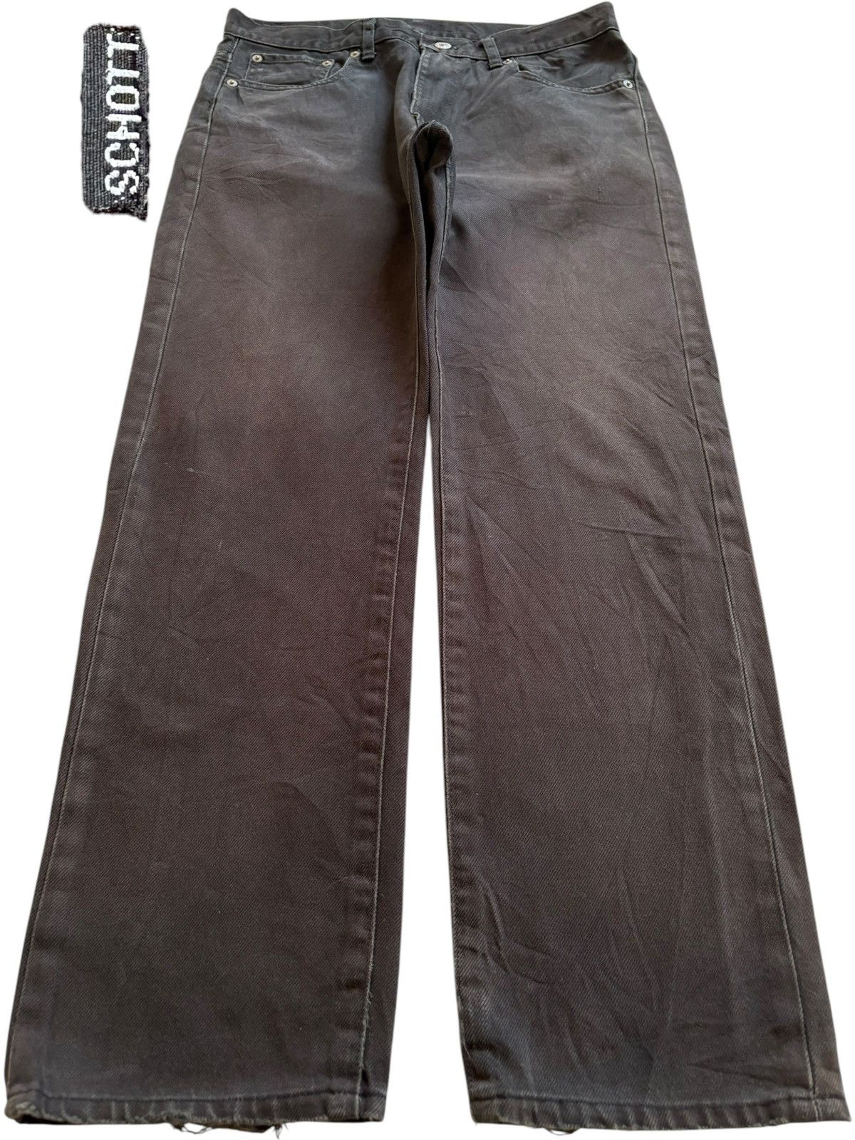 Japanese Brand × Schott Vintage Japanese Schott Black Jeans Size US 32 / EU 48 - 1 Thumbnail