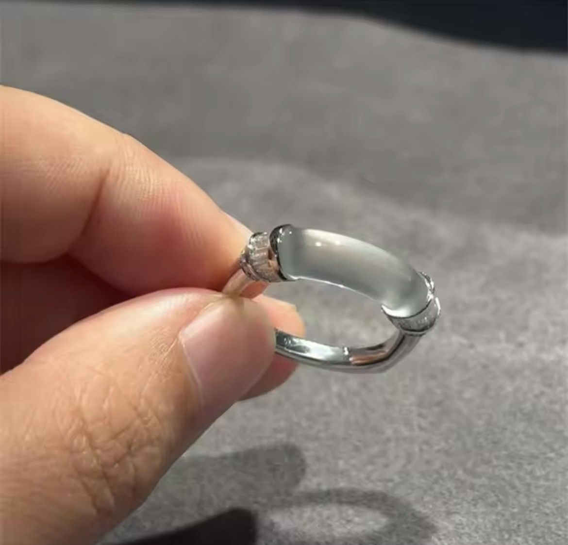 Jewelry Trend Transparent Zircon Adjustable Ring Size ONE SIZE - 2 Thumbnail