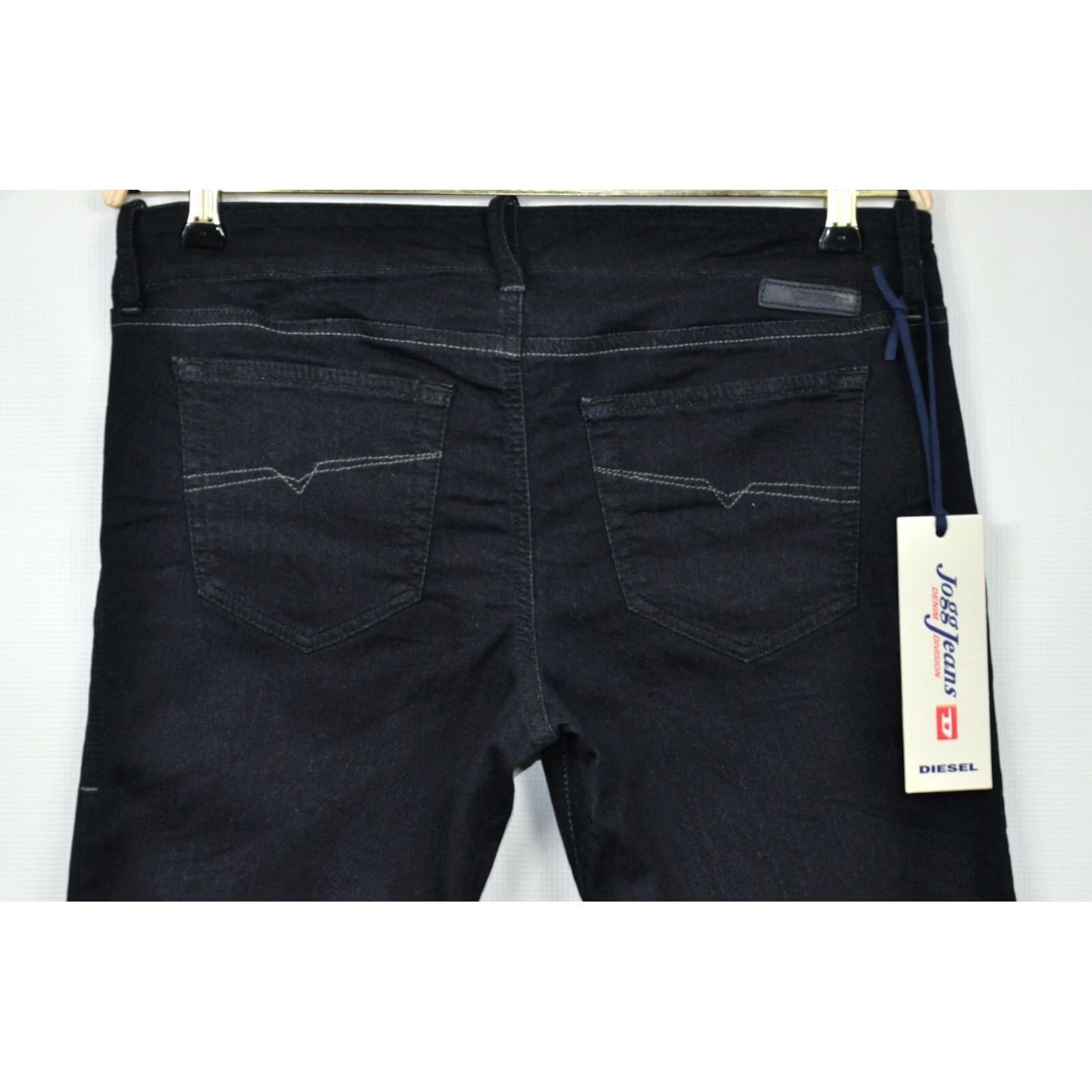 Diesel Diesel Grupee-0600V Sweatpants Jogg Jeans Women's Size 31 Blue 90% Cotton 8% Polyester 2% Elastane Skinny Style Vintage: No Size 24" / US 00 / IT 34 - 4 Thumbnail