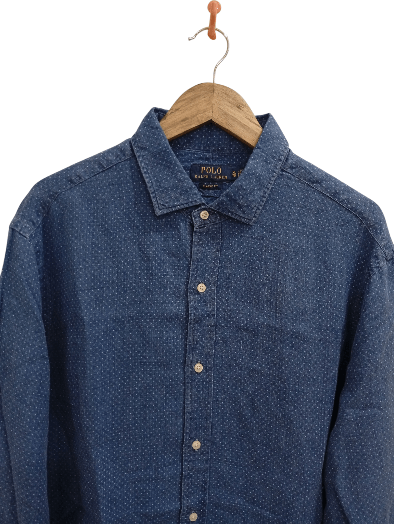 Indigo × Polo Ralph Lauren 🔥🔥Polo Ralph Lauren Indigo LS Shirt Size US XL / EU 56 / 4 - 13 Thumbnail