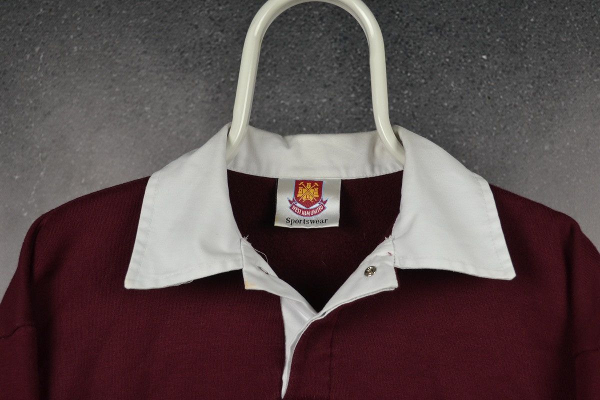 Vintage West Ham United vintage long rugby shirt jersey soccer Size US S / EU 44-46 / 1 - 7 Thumbnail