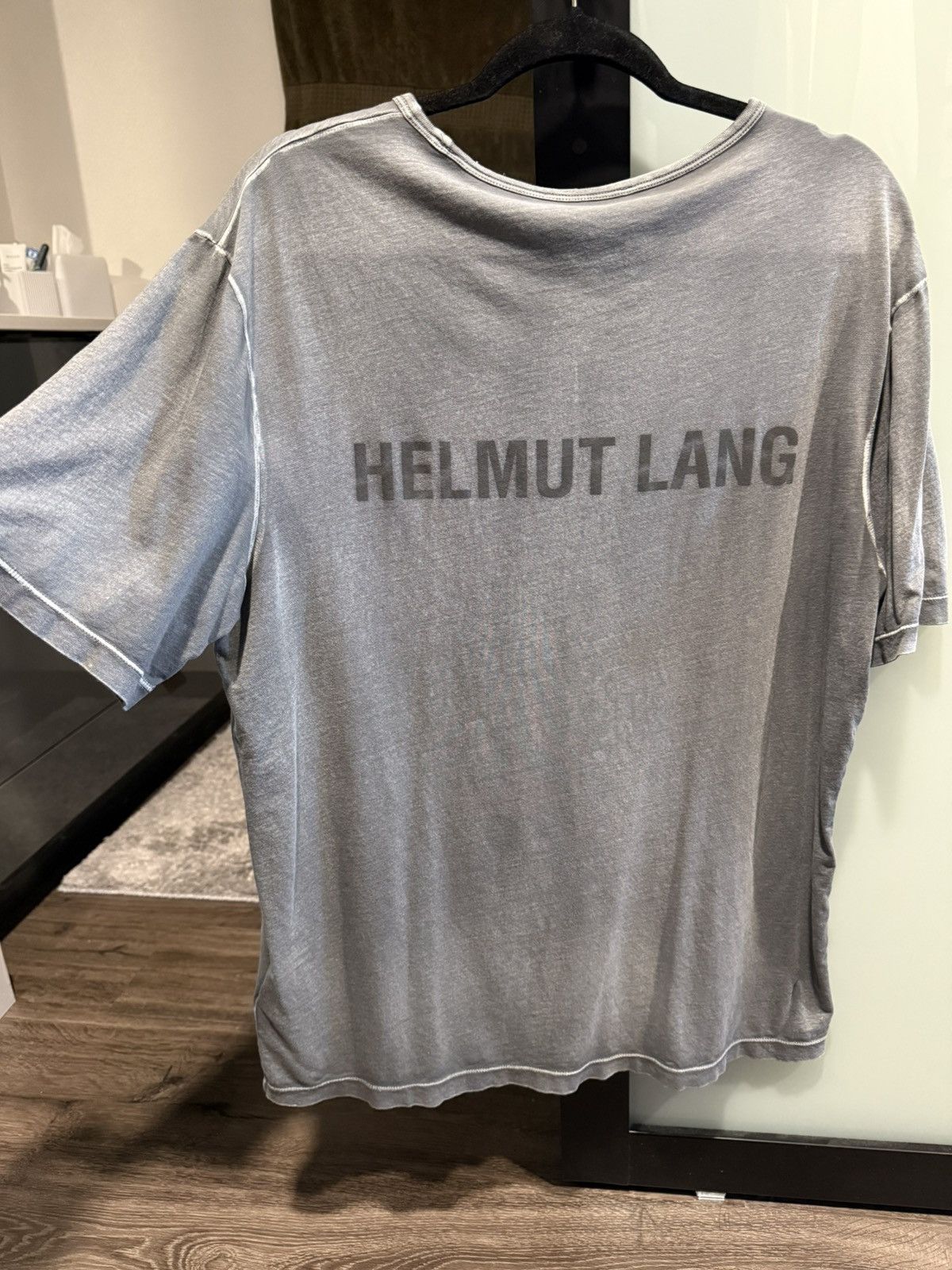 Helmut Lang Helmut Lang Garment Dyed NEW YORK Tee (M) Size US M / EU 48-50 / 2 - 7 Thumbnail