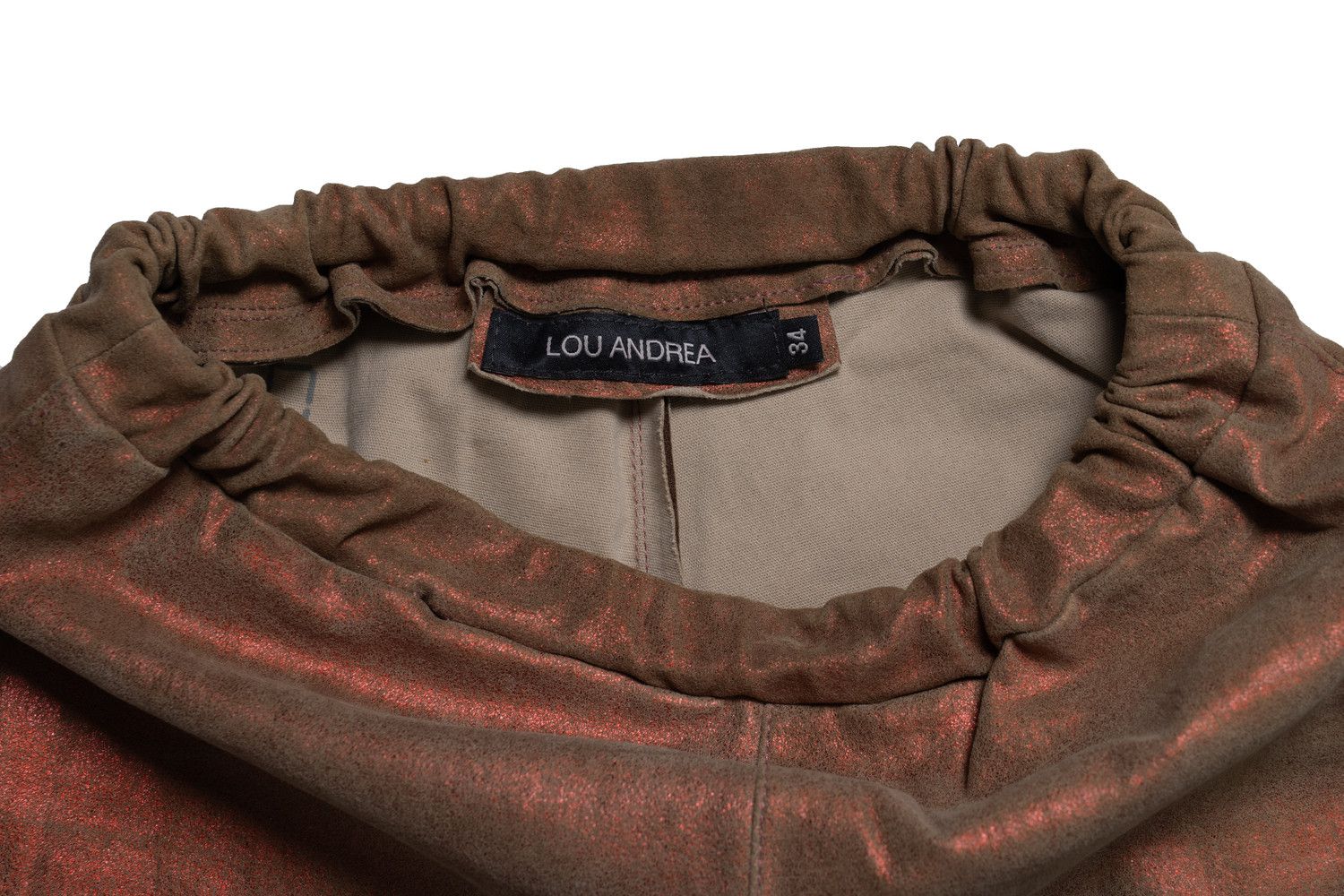 Other Lou Andrea, metallic coated leather trousers Size 26" / US 2 / IT 38 - 5 Thumbnail