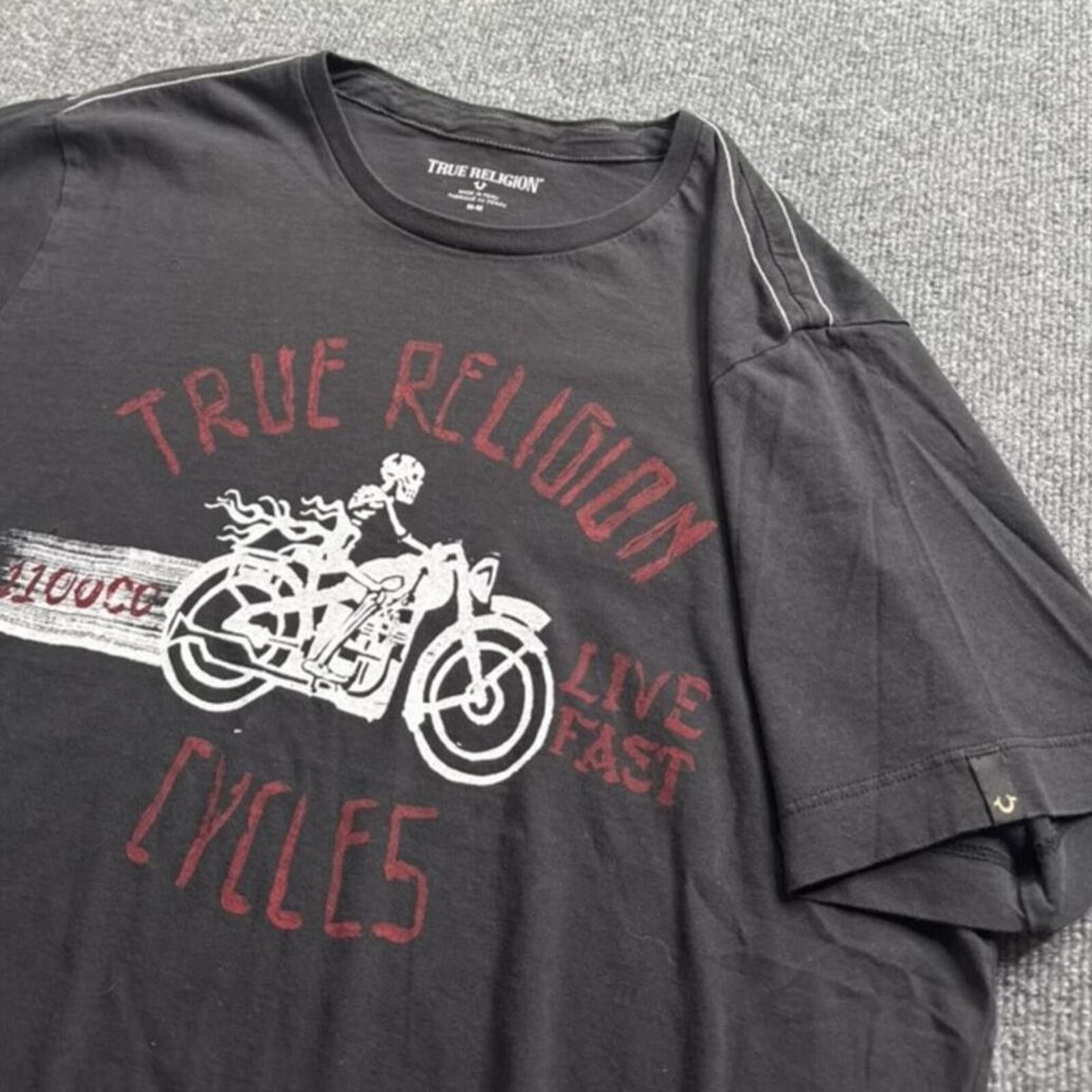 True Religion True Religion Cycles Skeleton Tshirt Mens M Gray Size US M / EU 48-50 / 2 - 1 Thumbnail