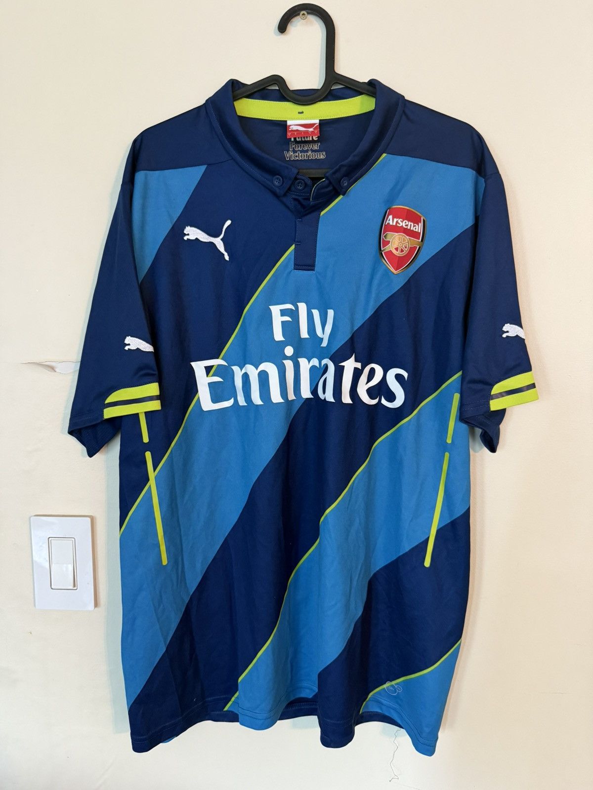 Puma Arsenal 2015/16 Away Jersey Blue Size US L / EU 52-54 / 3 - 1 Thumbnail